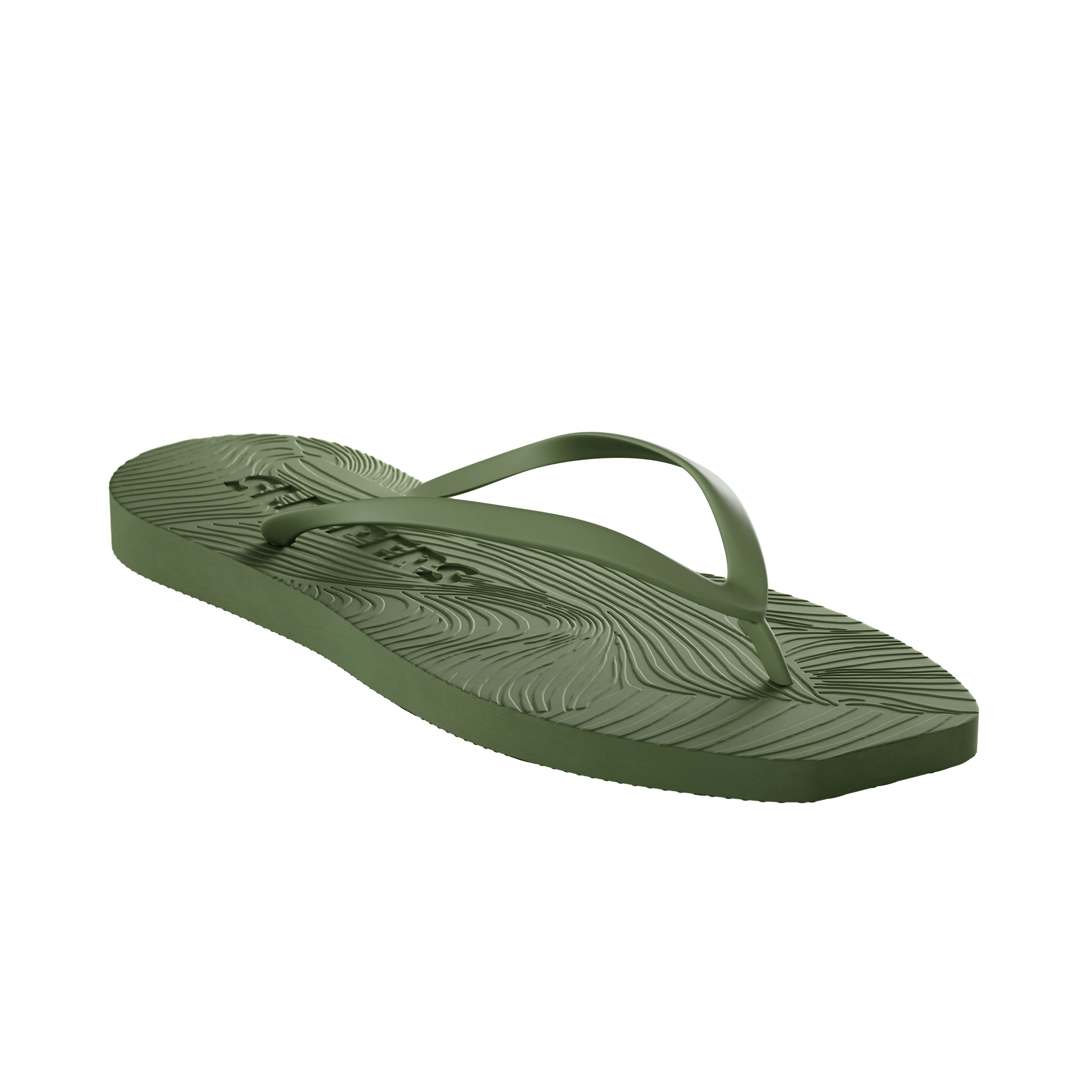 Sleepers Tapered Flip Flops Army Green