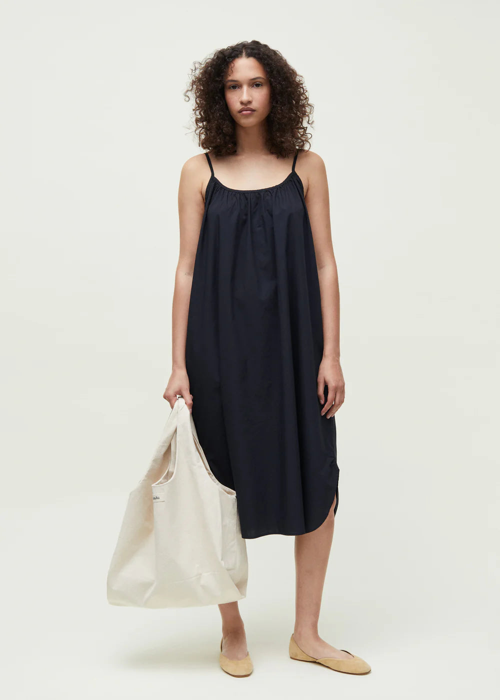 Aiayu Strap Dress Black Navy