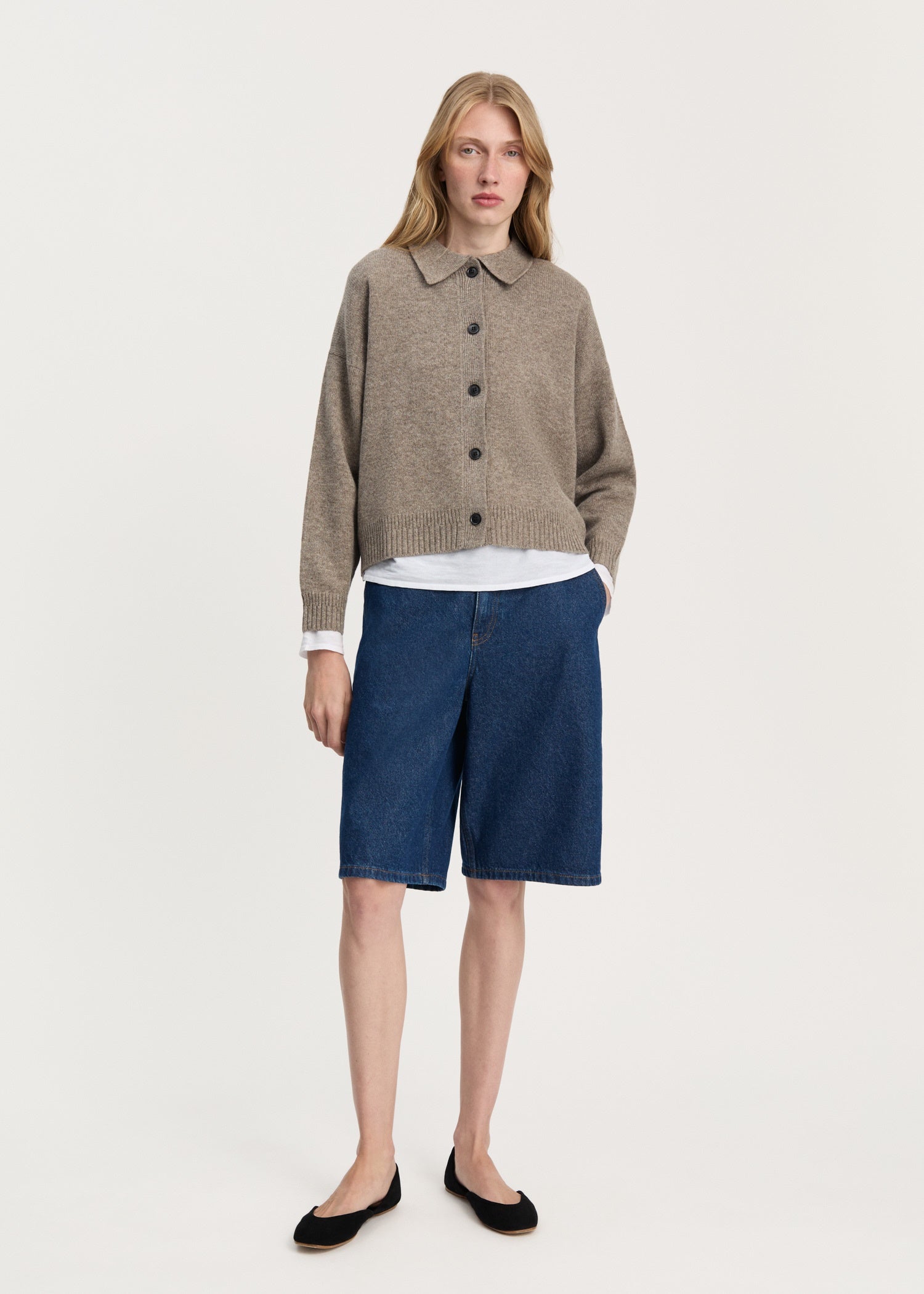 Aiayu Sunil Cardigan Pure Soil