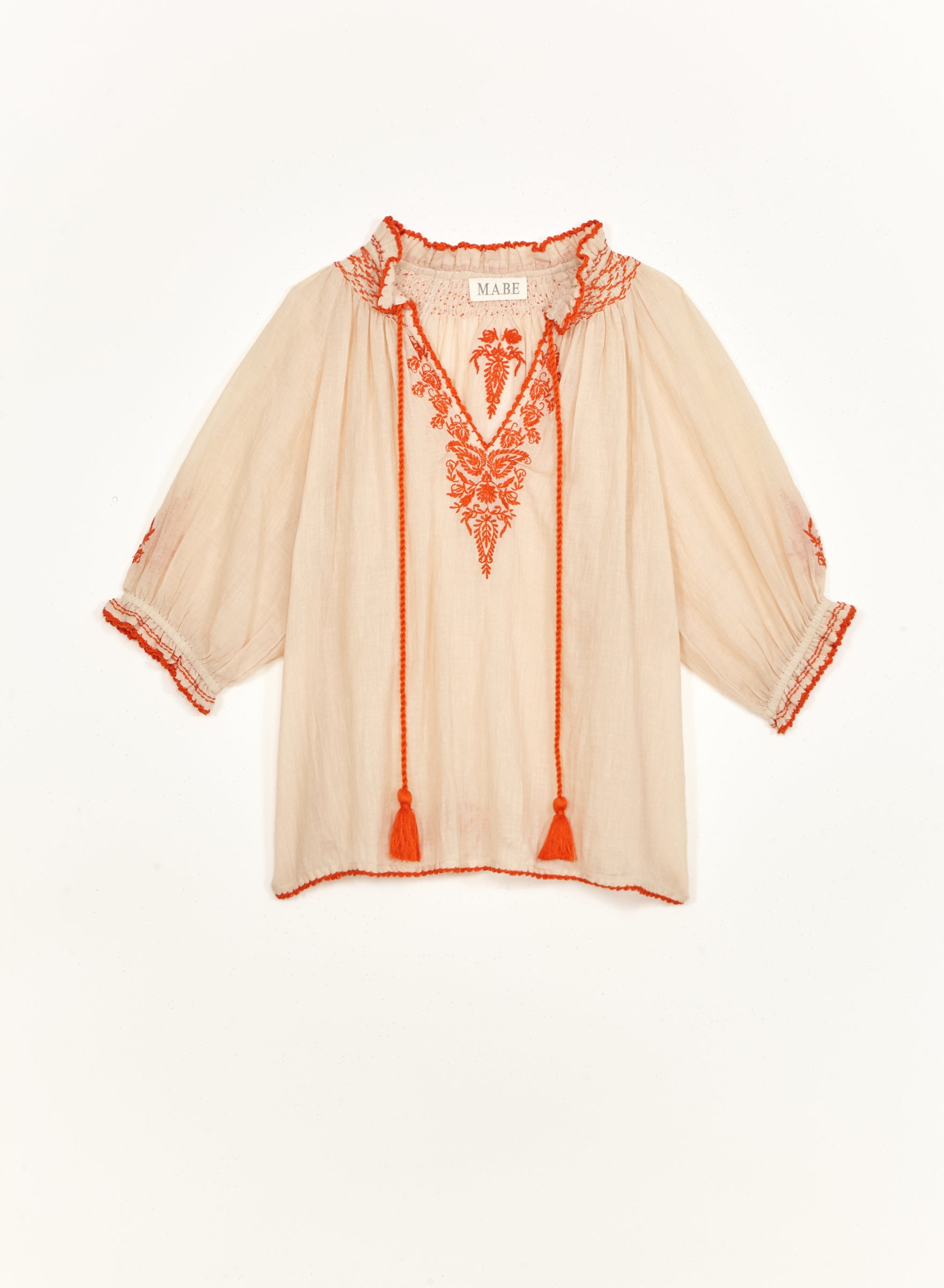 M.A.B.E. Talia Top Beige Orange