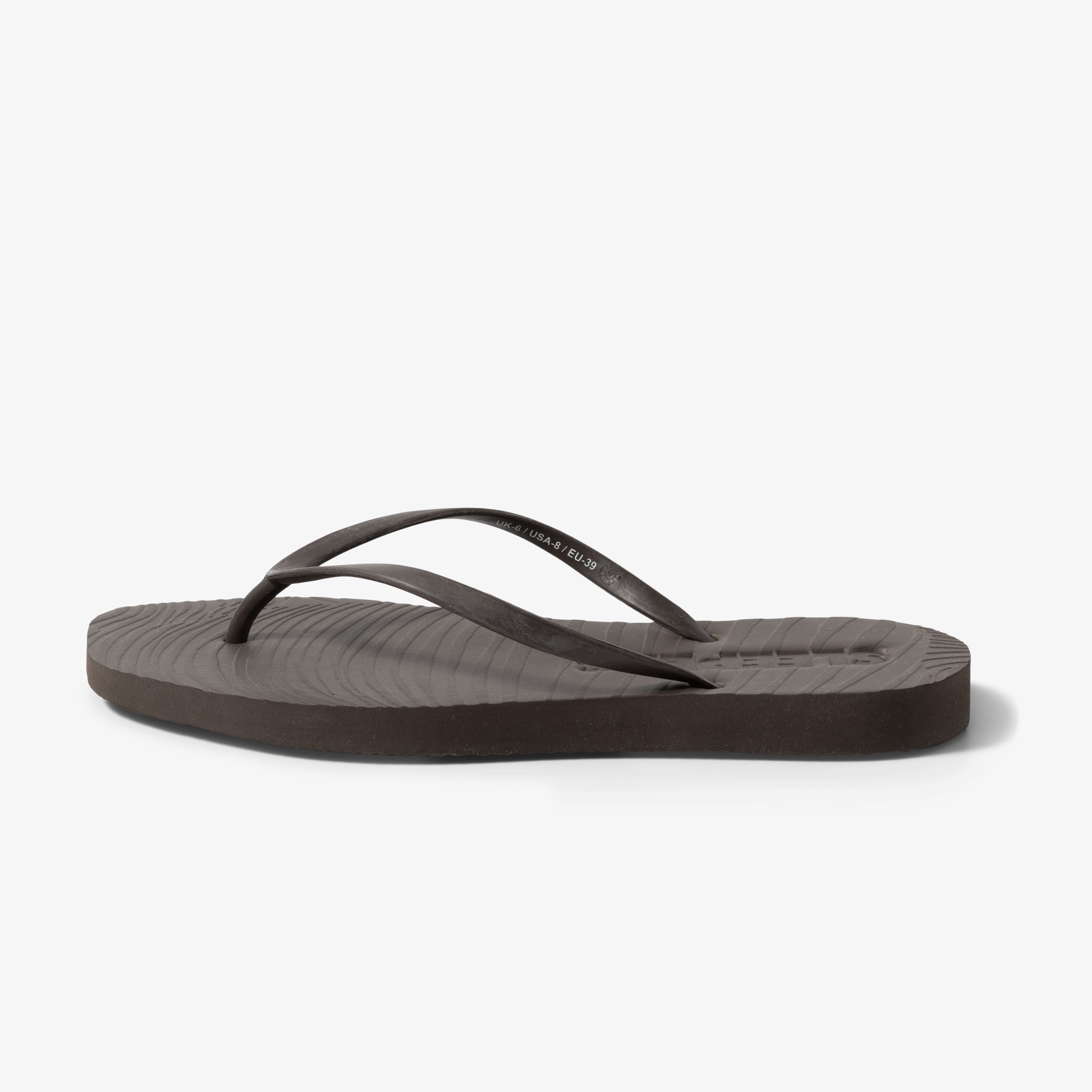 Sleepers Tapered Flip Flops Brown