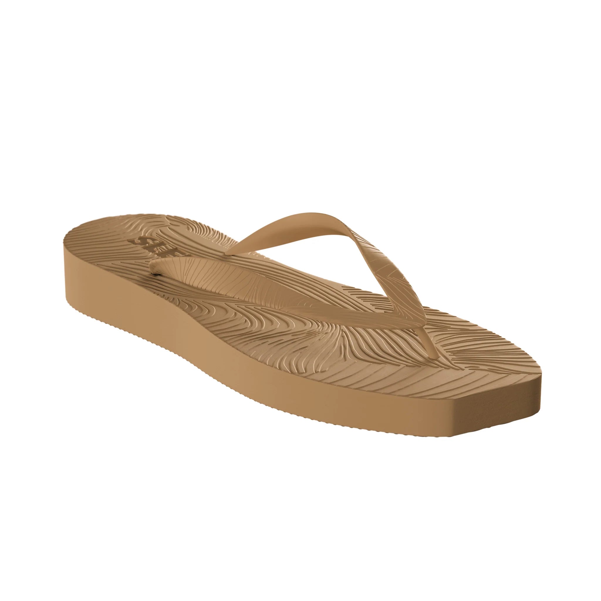 Sleepers Tapered Platform Flip Flops Sand