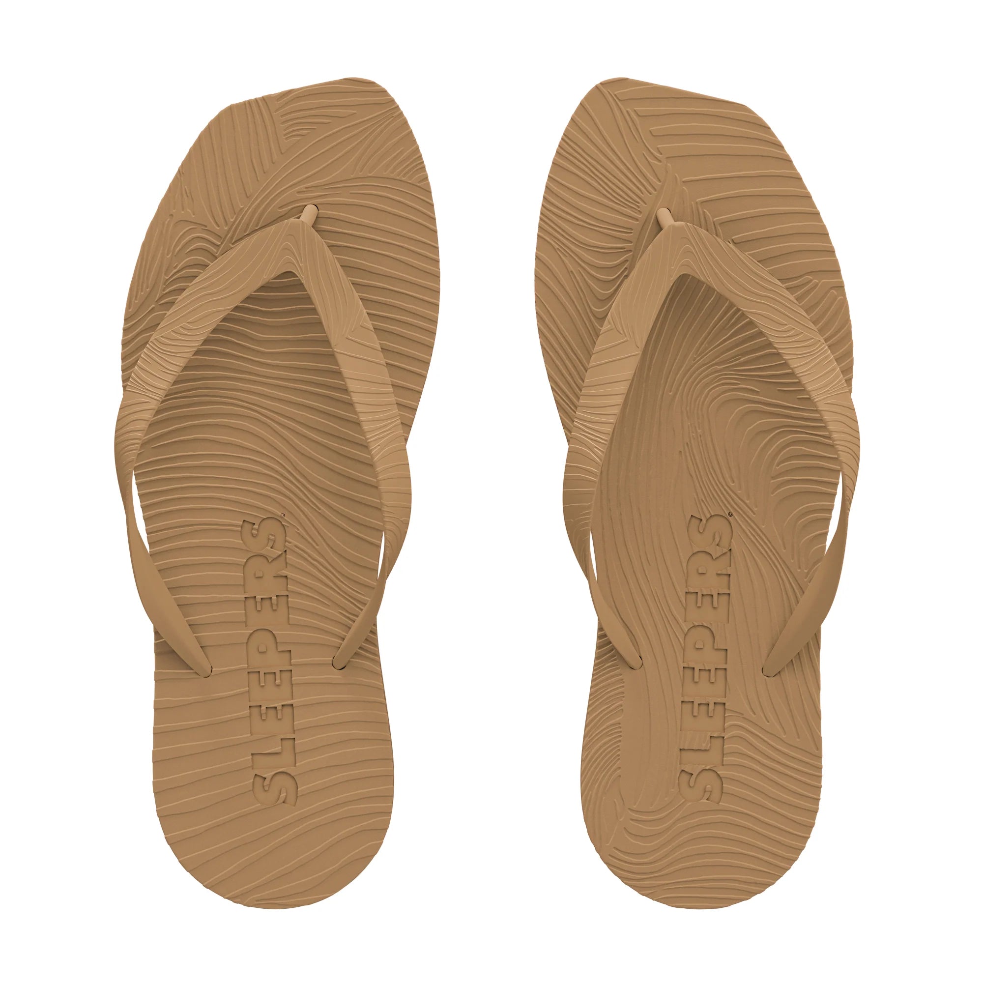 Sleepers Tapered Platform Flip Flops Sand