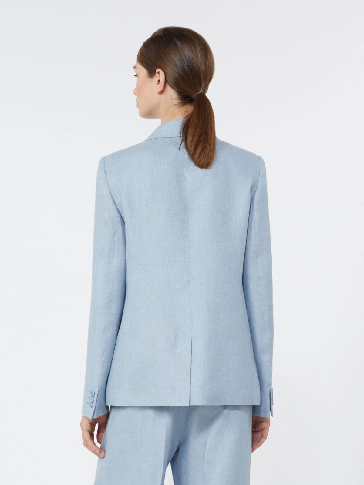 Max Mara Weekend Nalut Hør Blazer Light Blue
