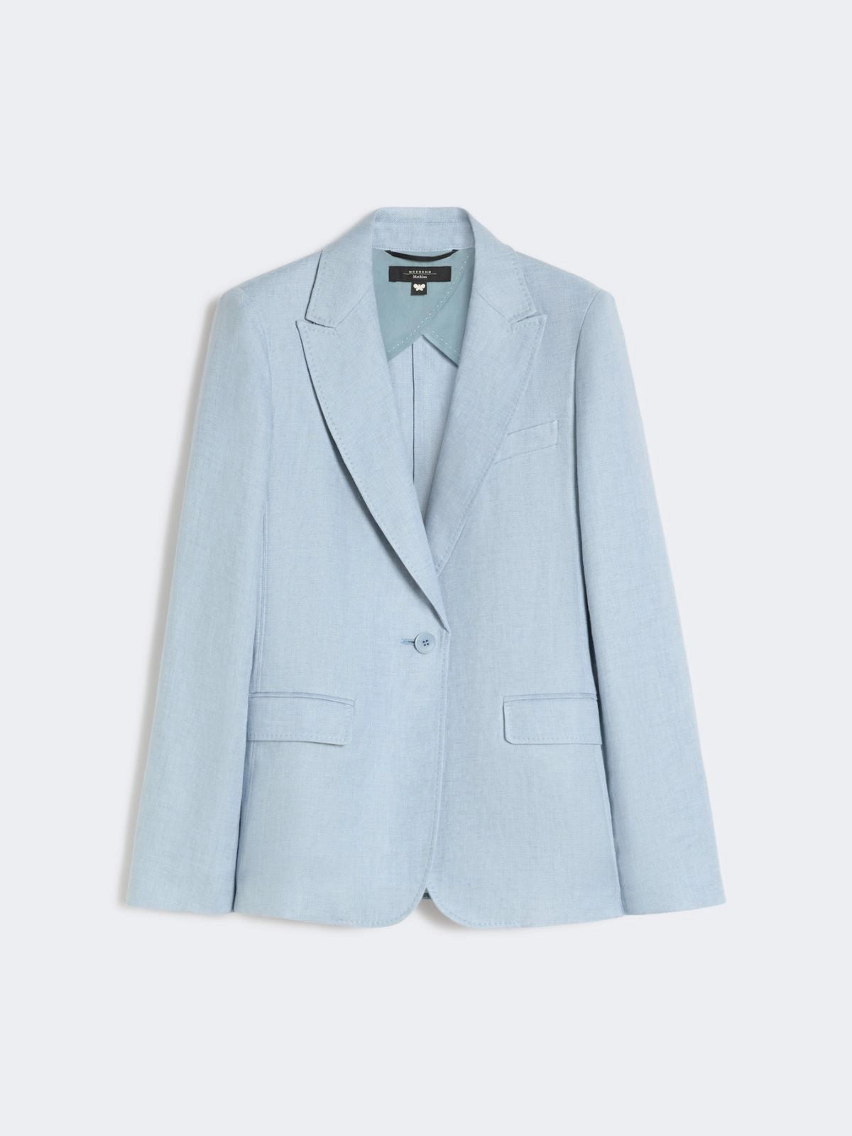 Max Mara Weekend Nalut Hør Blazer Light Blue