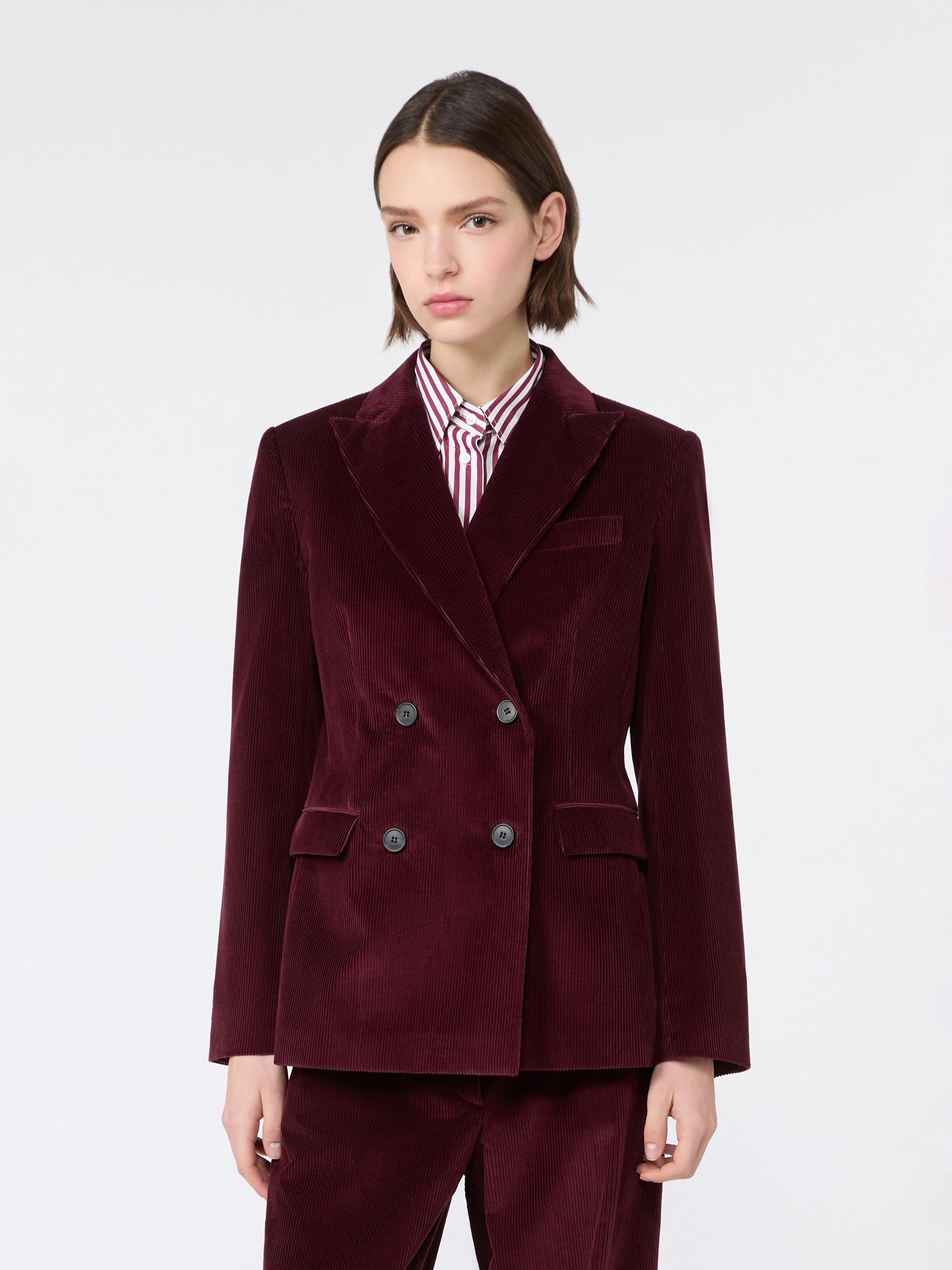 Max Mara Weekend Katanga blazer i bordeaux Corduroy