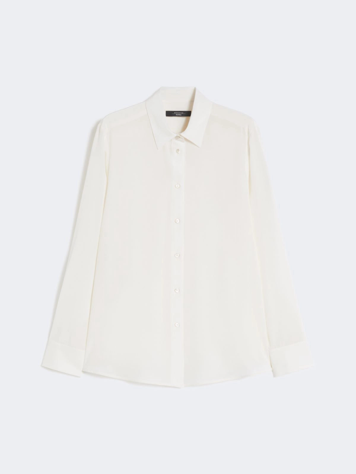 Max Mara Weekend Curvone Silke Skjorte Ivory