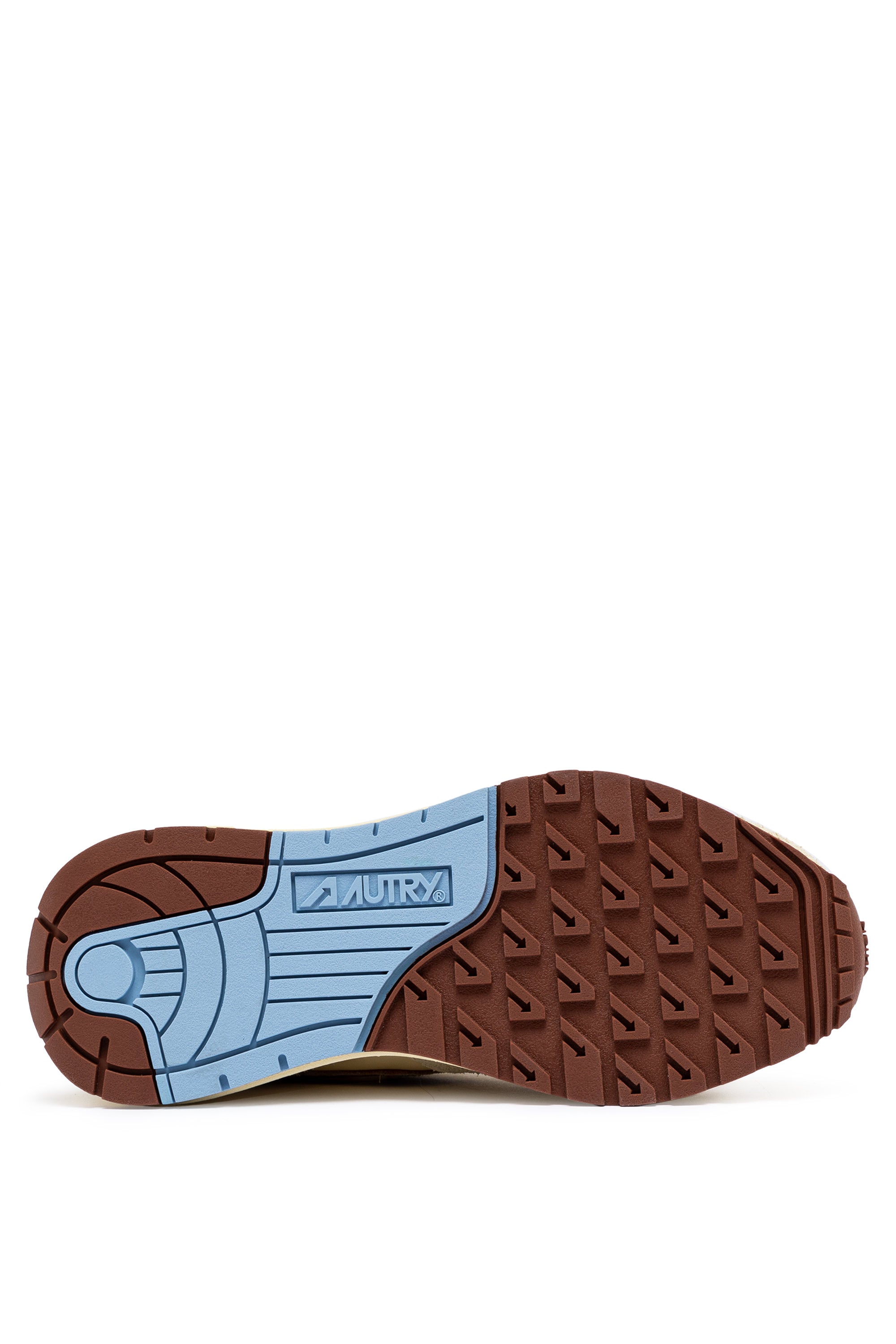 Autry Reelwind Ruskind Sneakers Ecru/Brun/Blå