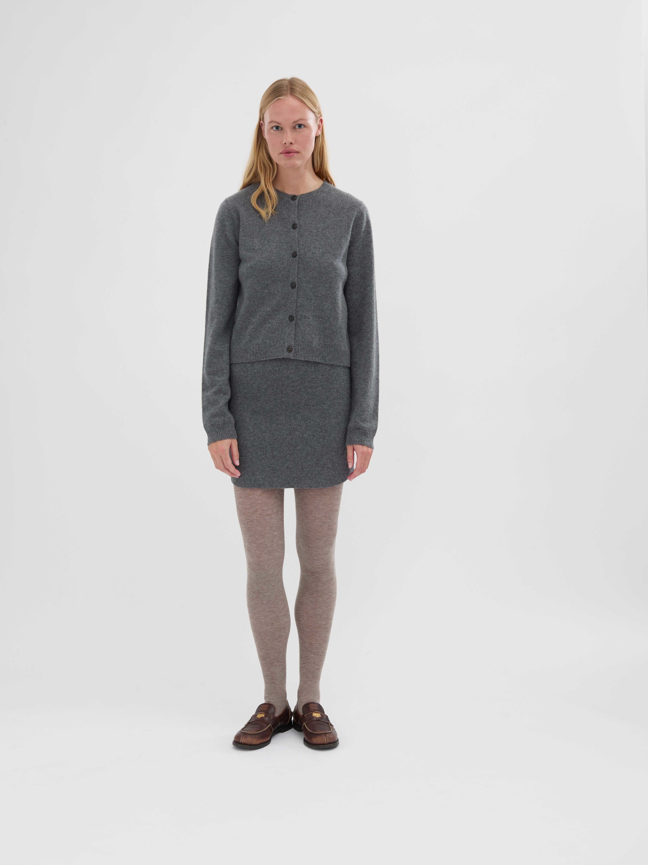 People's Republic of Cashmere O-Cardigan Heather Grey