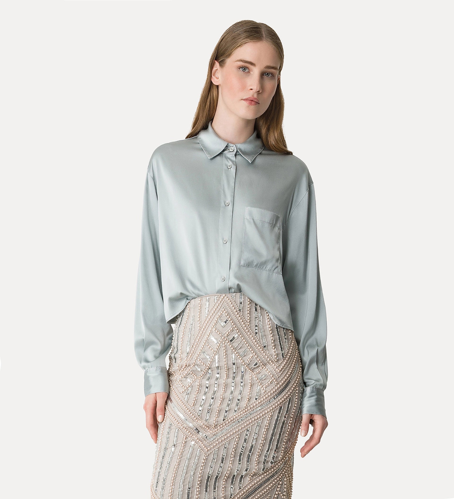 Forte Forte 14372 Silke Skjorte Pearl