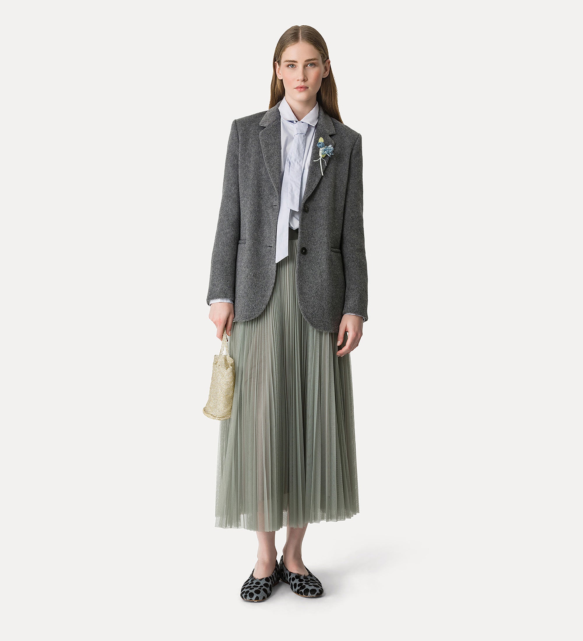 Forte Forte 14396 Tulle Skirt Stone