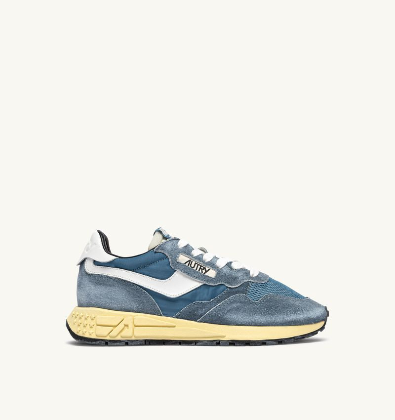 Autry Reelwind Ruskind Sneakers Suede/Nylon Sky/White.