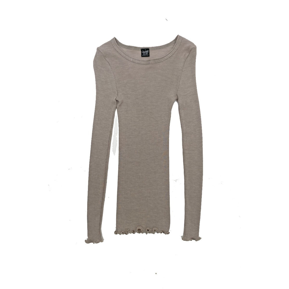 Oscalito langærmet bluse beige