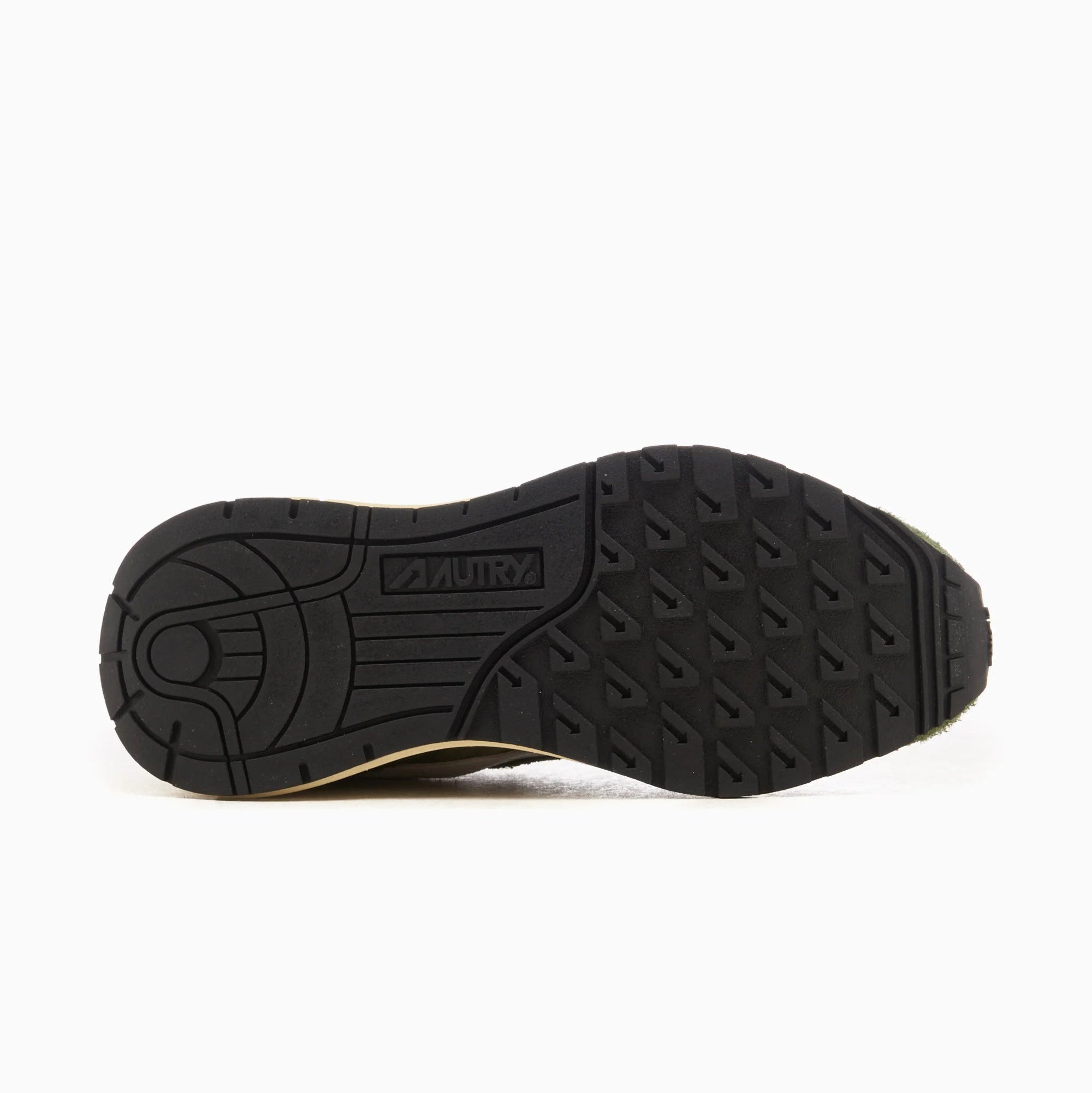Autry Reelwind Ruskind Sneakers Militærgrøn/Hvid
