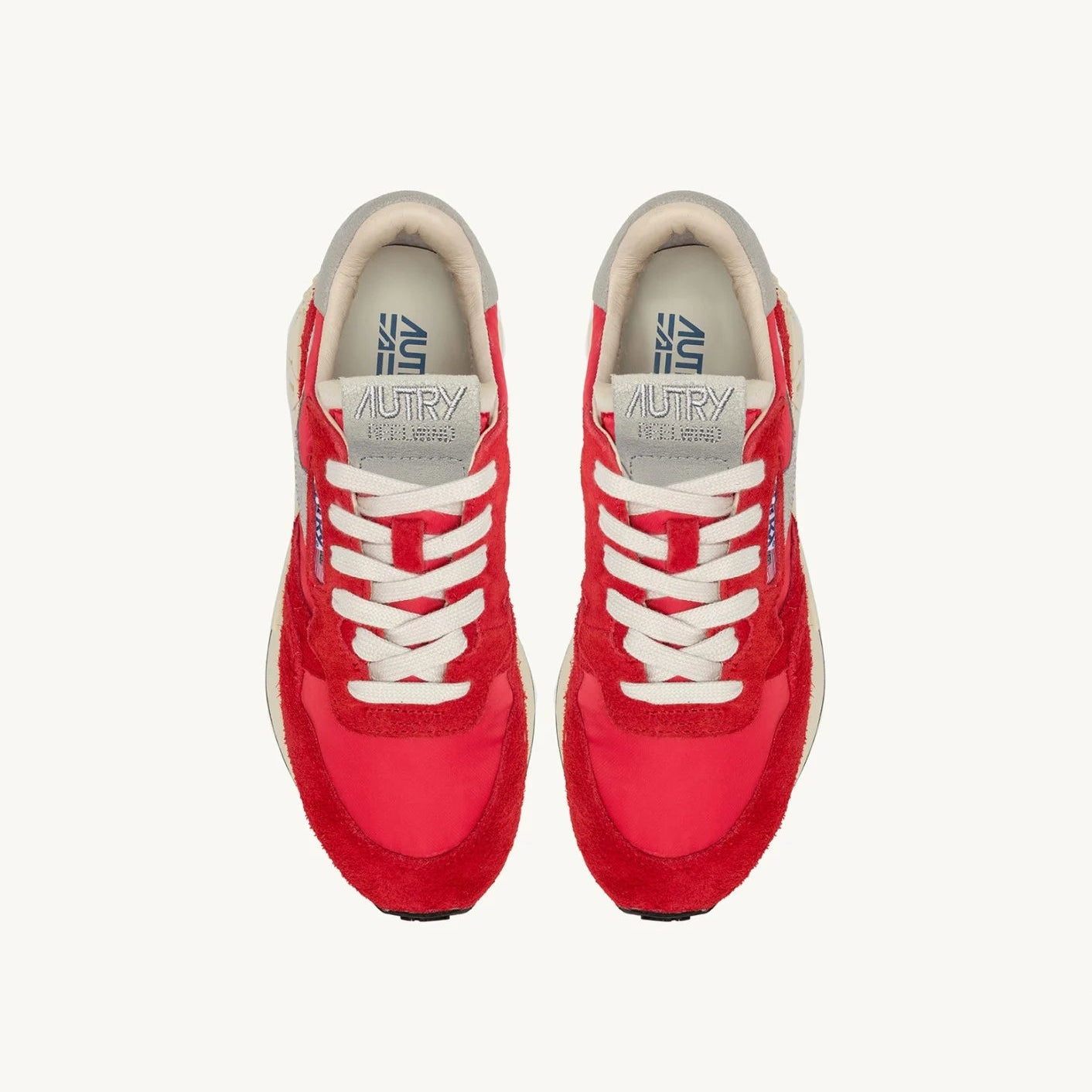 Autry Reelwind Ruskind Sneakers Rød