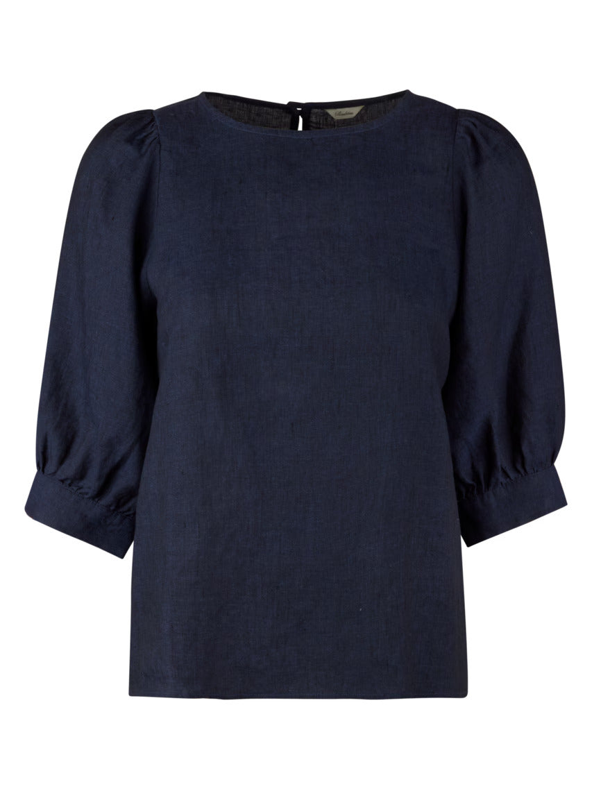 Stenströms Carmen Hør Bluse Navy