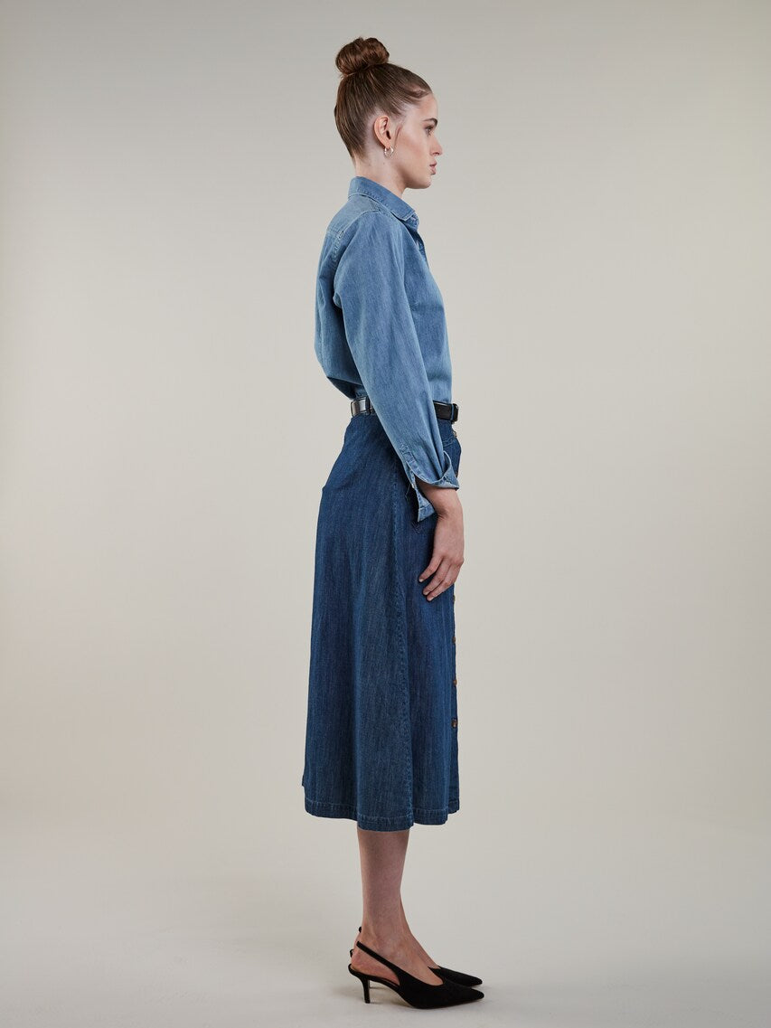 Stenströms Heidi Denim Nederdel Blå
