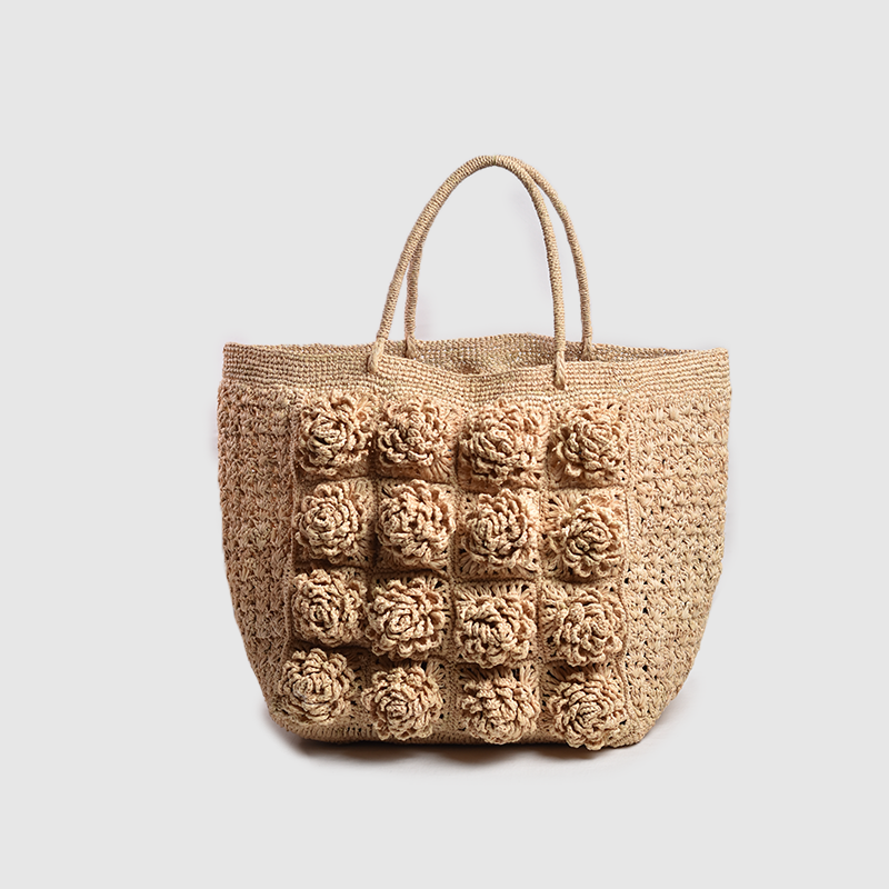 Rabarany Tsara Flore Taske Naturel