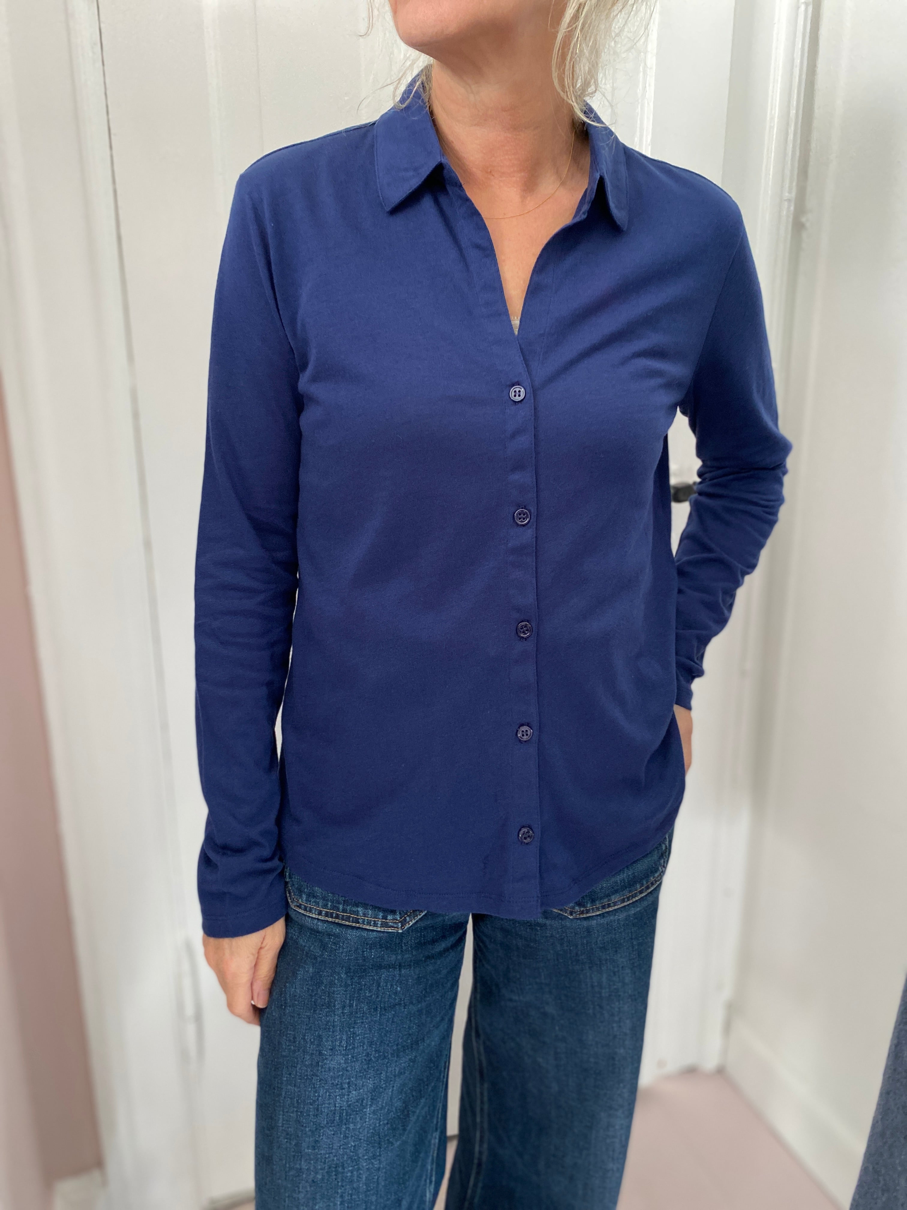 Majestic Filatures Bomuld/Cashmere Skjorte