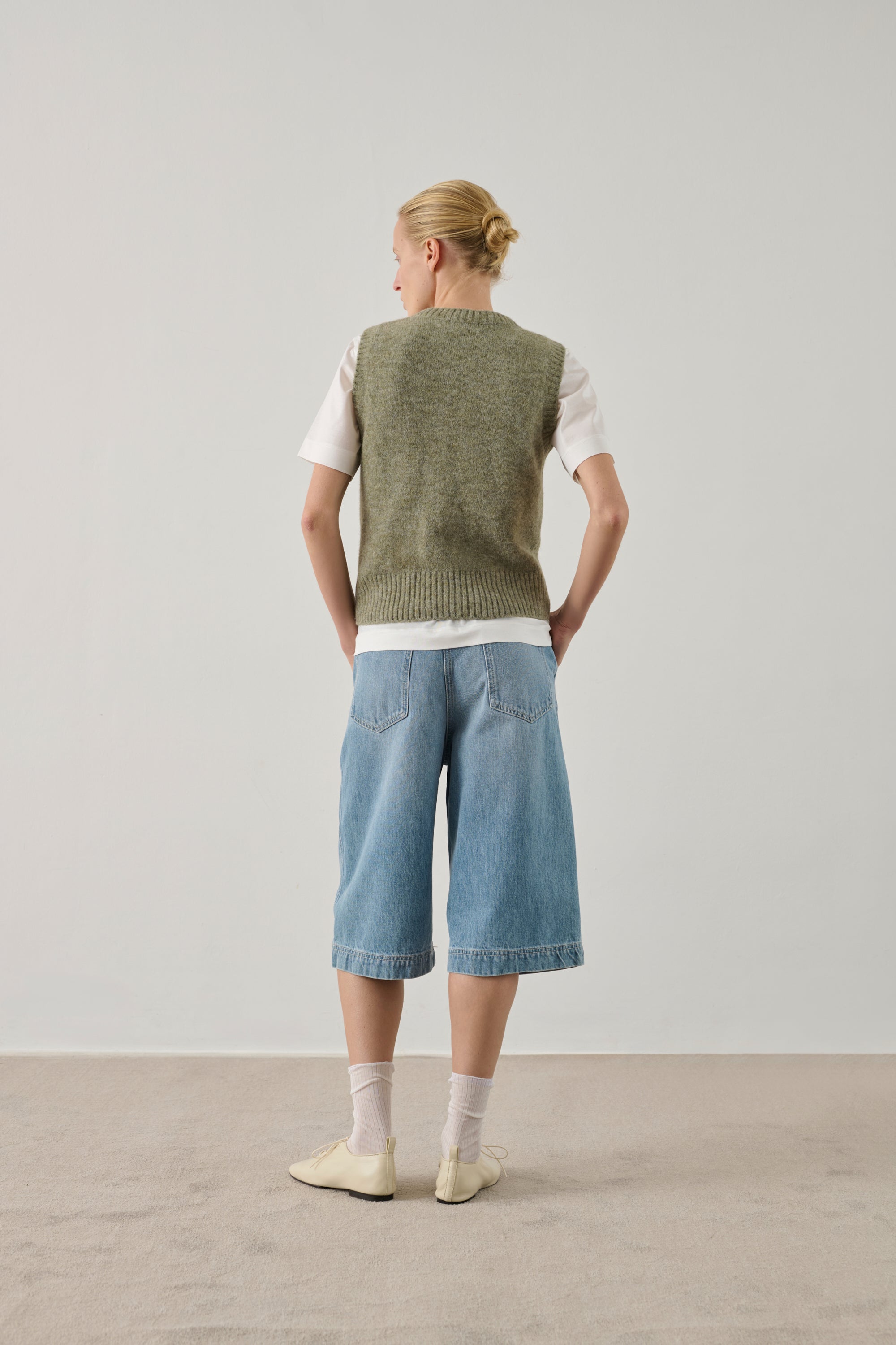 Soeur Namaste Vest Vert D'eau