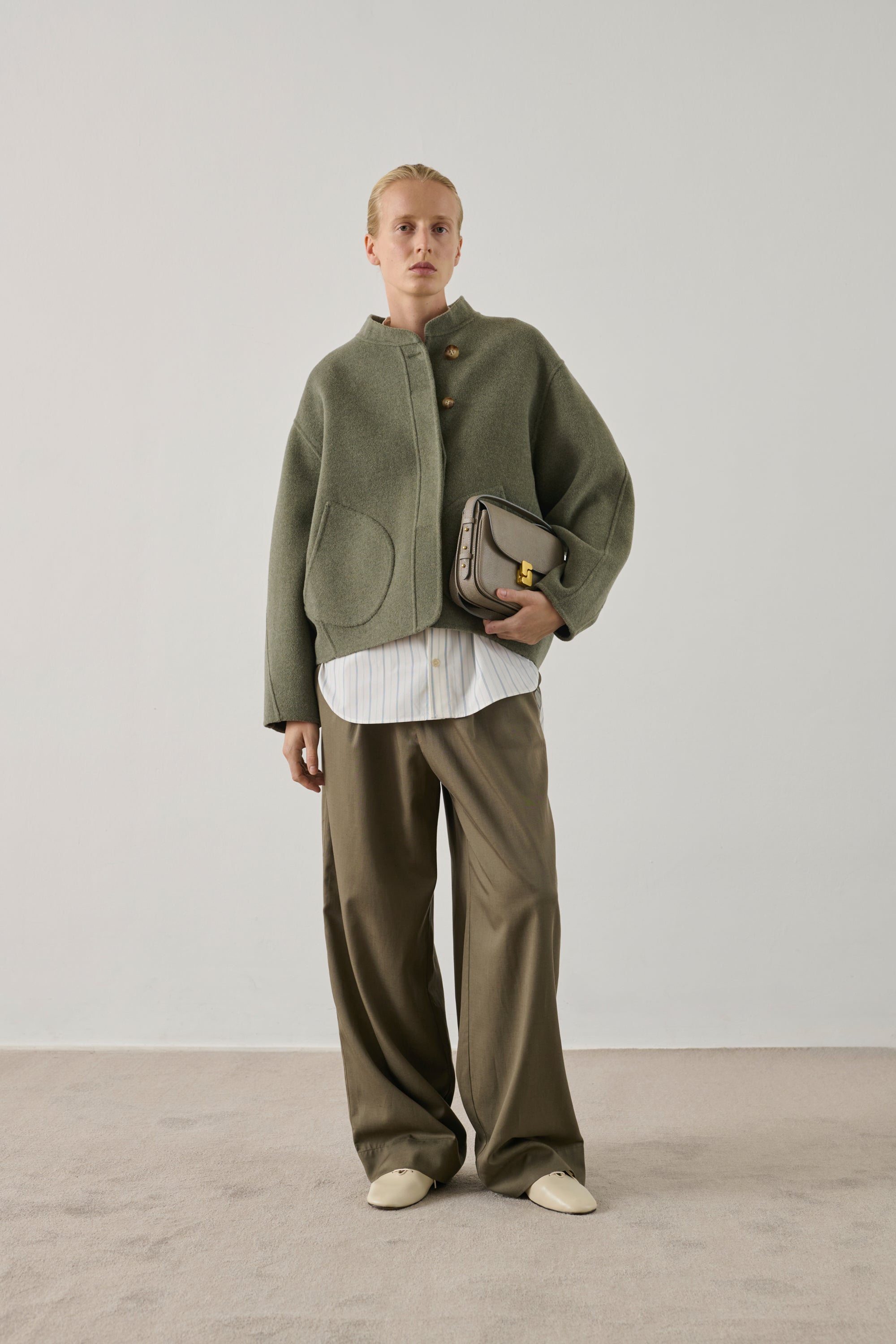 Soeur Bellissima Mini Lædertaske Grey Caviar