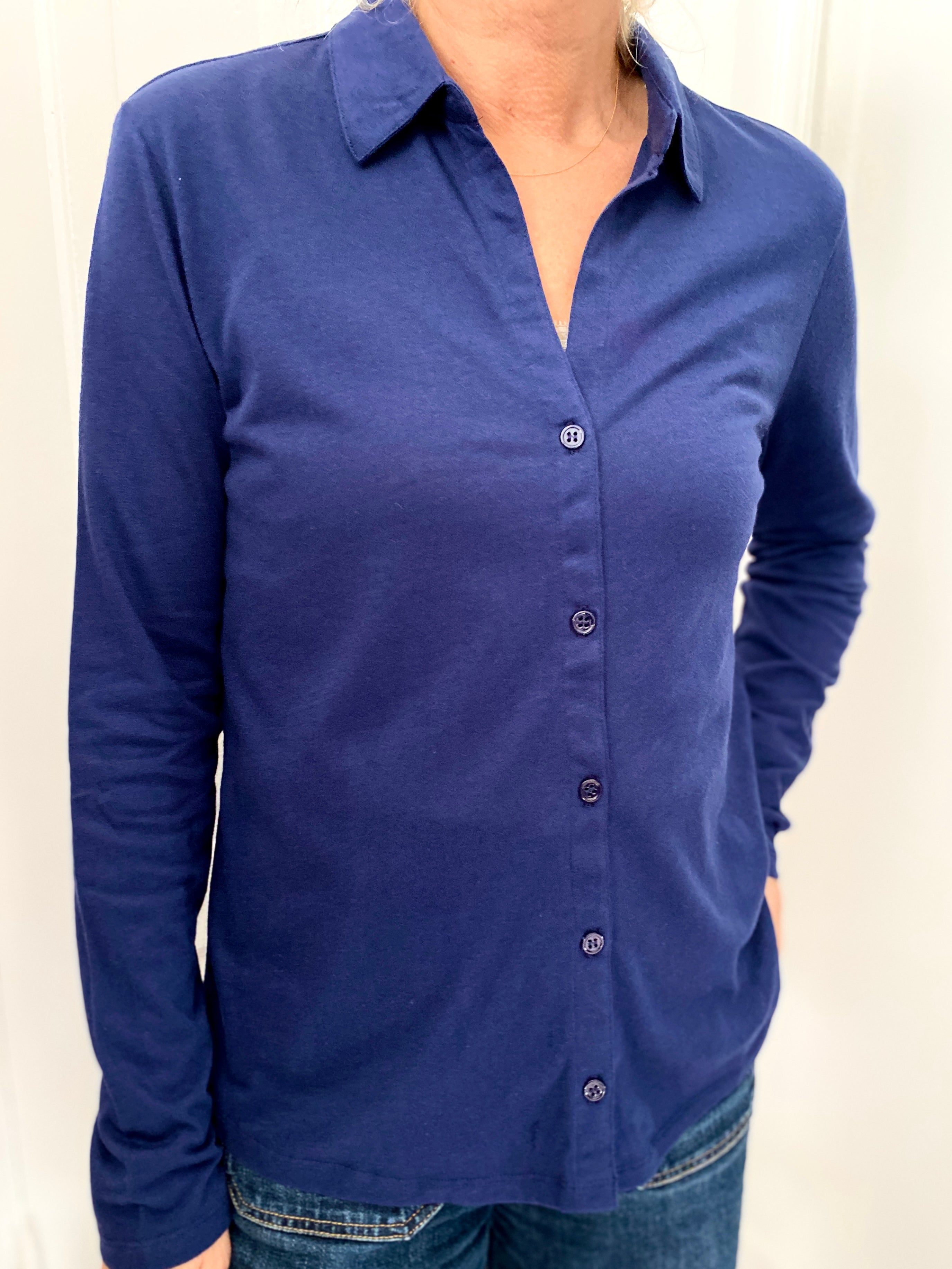 Majestic Filatures Bomuld/Cashmere Skjorte