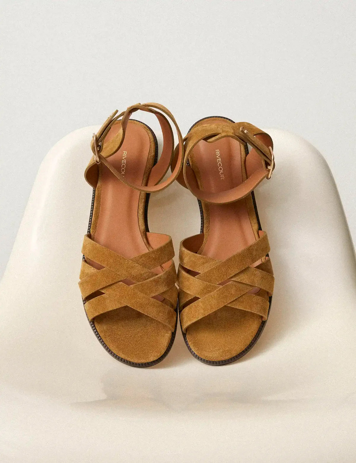 Rivecour 203 Ruskind Sandaler Bark