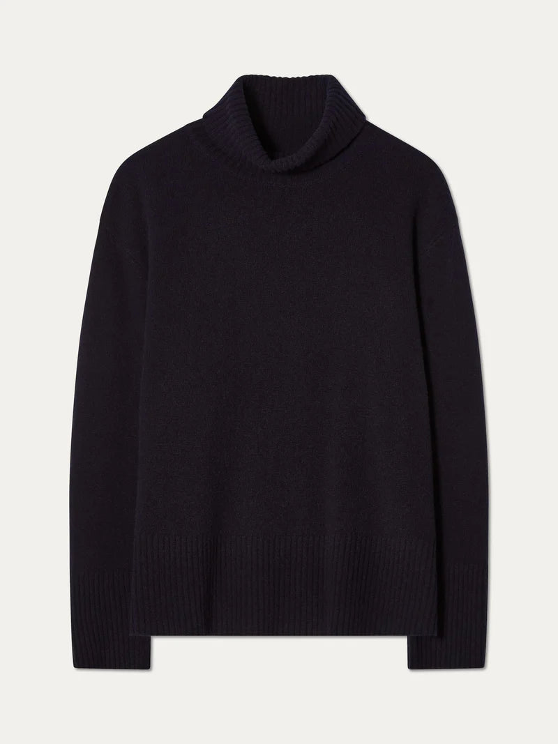 We Norwegians Geilo Boyfriend Sweater Navy Blue