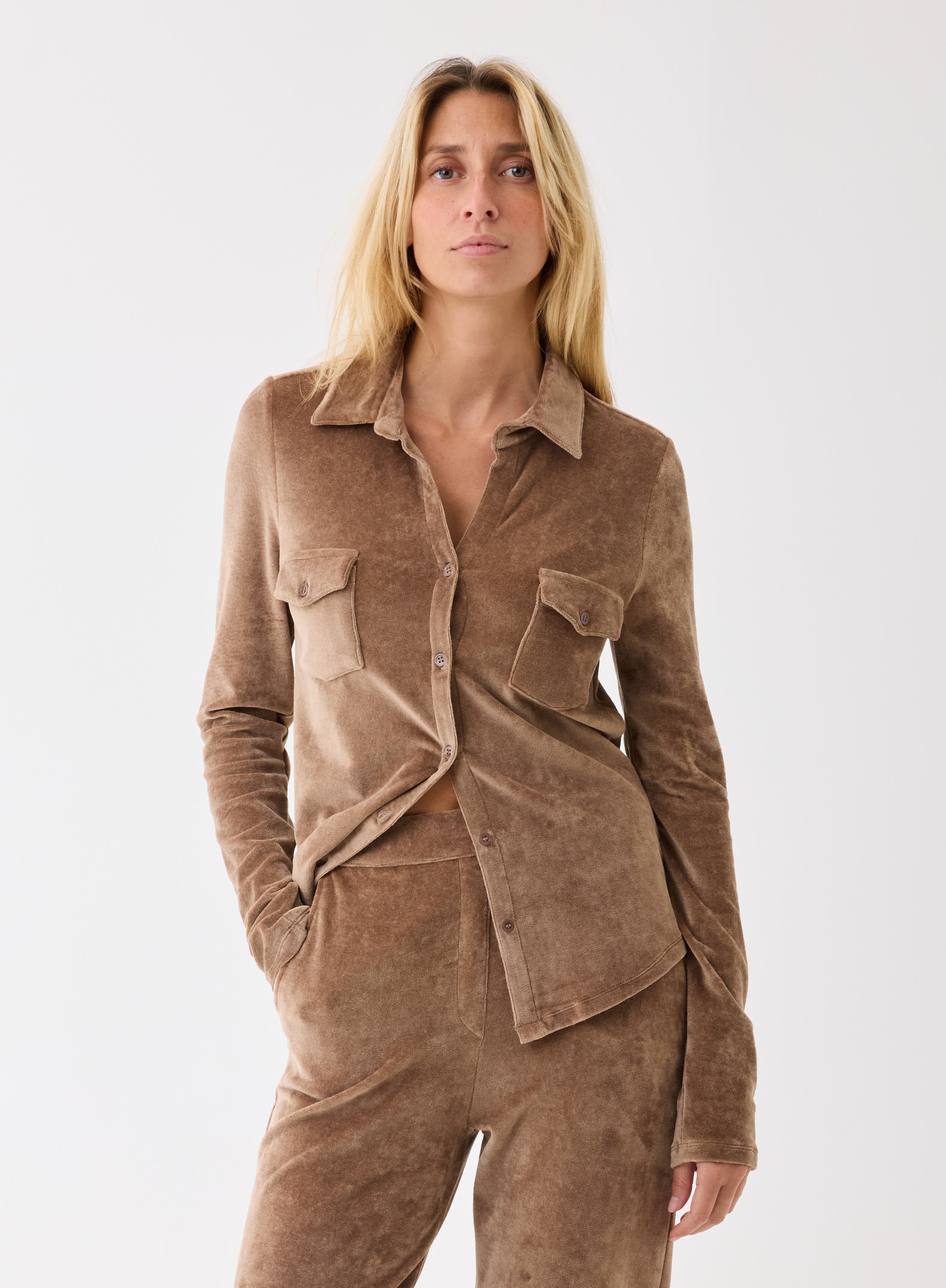Majestic Filatures Velour Skjorte