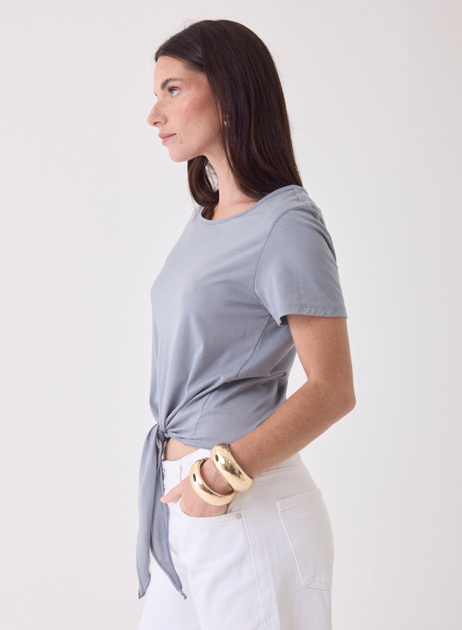 Majestic Filature T-shirt m. Bindedetalje Cap Horn