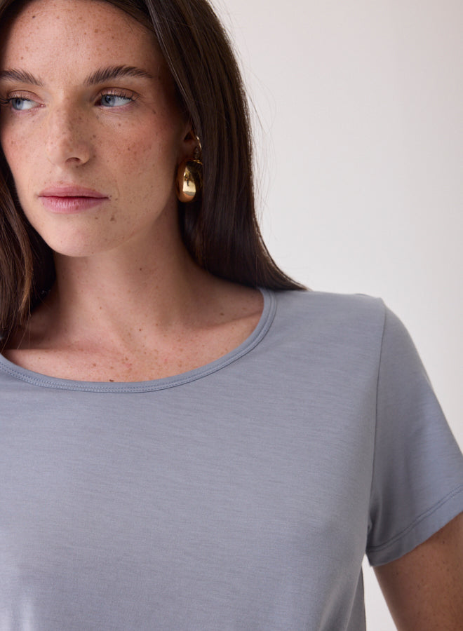 Majestic Filature T-shirt m. Bindedetalje Cap Horn