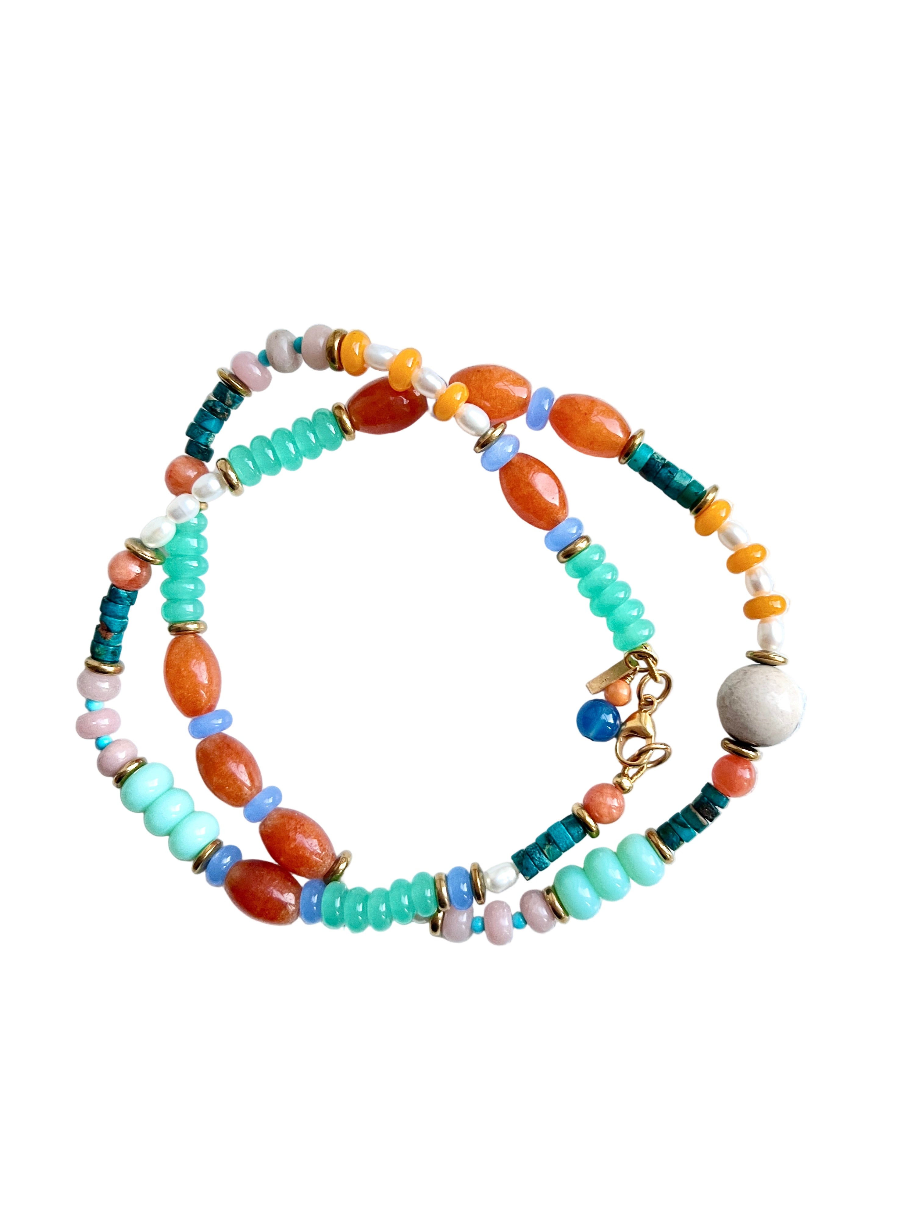 Limkilde Halskæde Multifarvede Perler