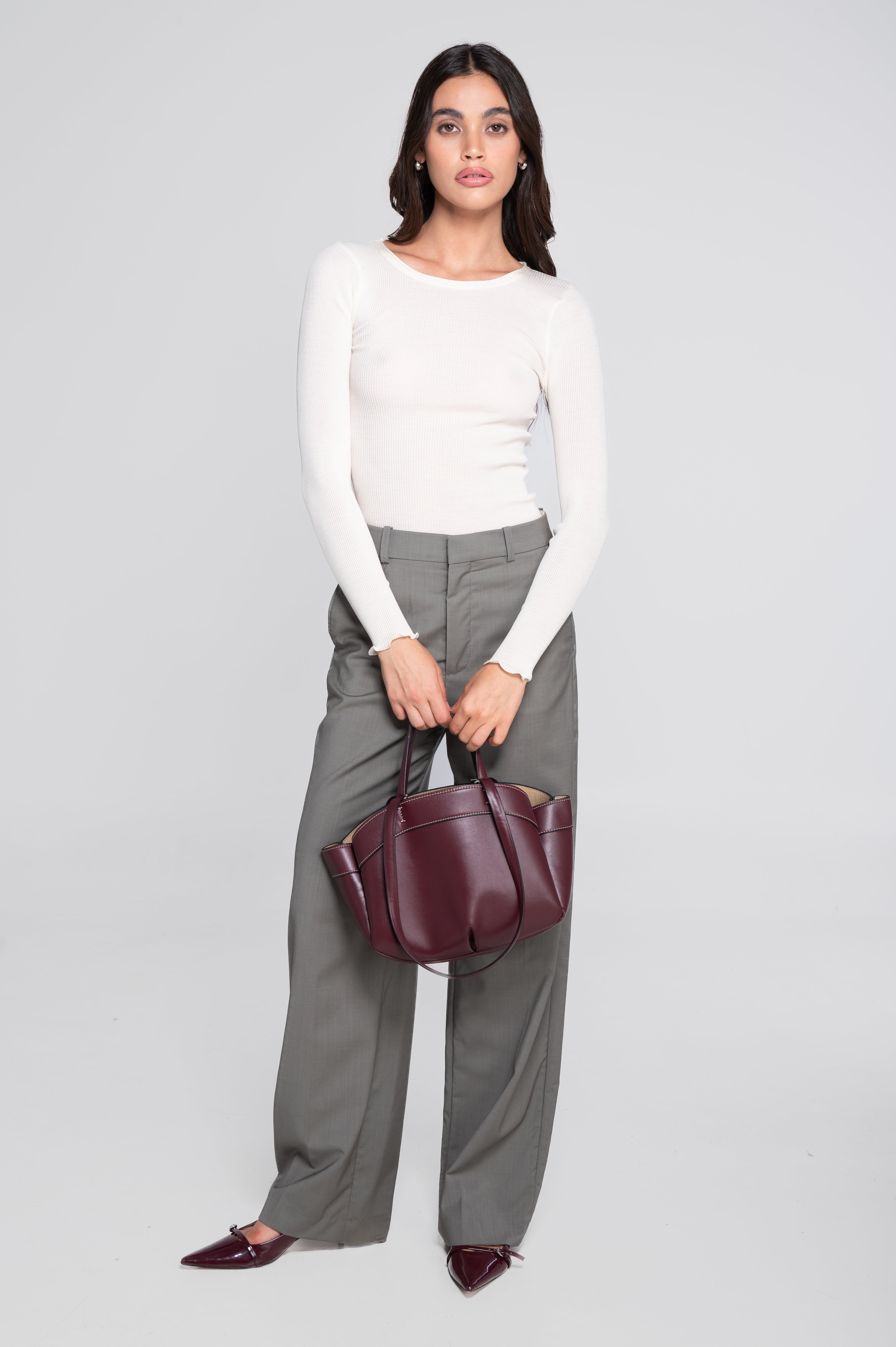 Oscalito Langærmet Bluse Ivory
