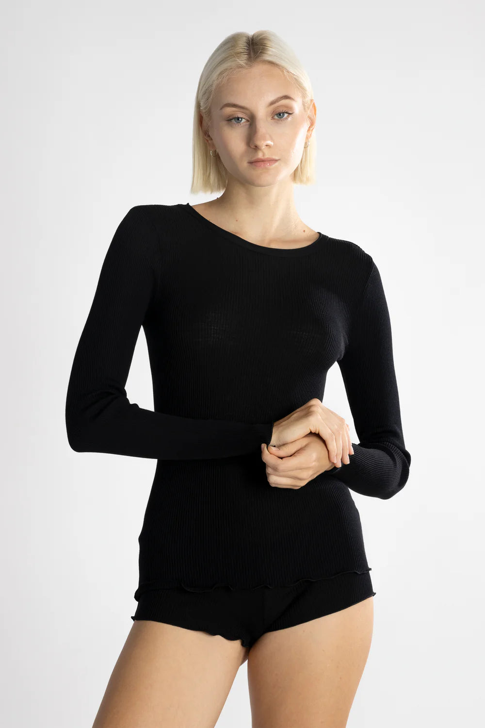 Oscalito Langærmet Bluse Sort