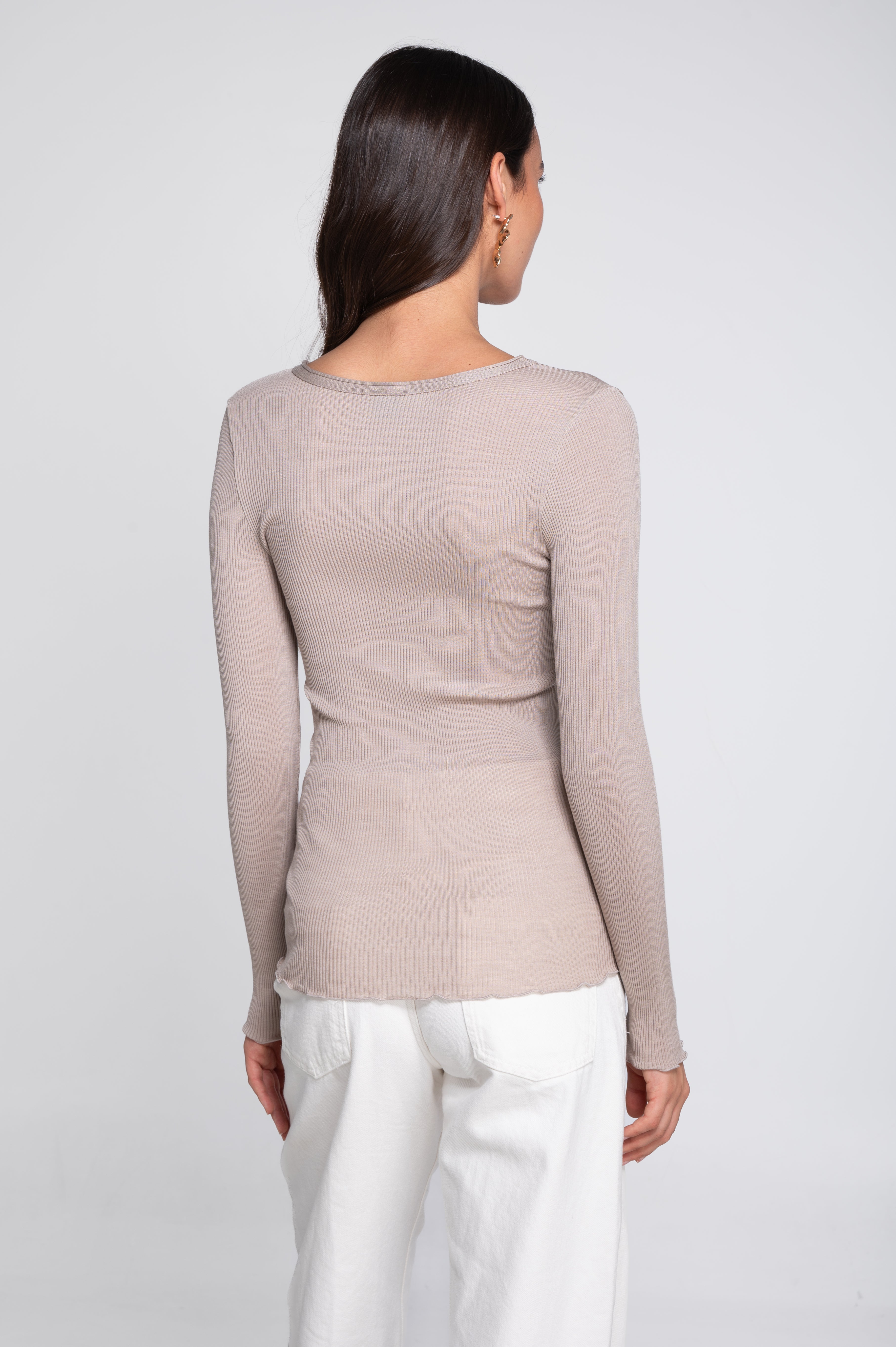 Oscalito Langærmet Bluse Beige