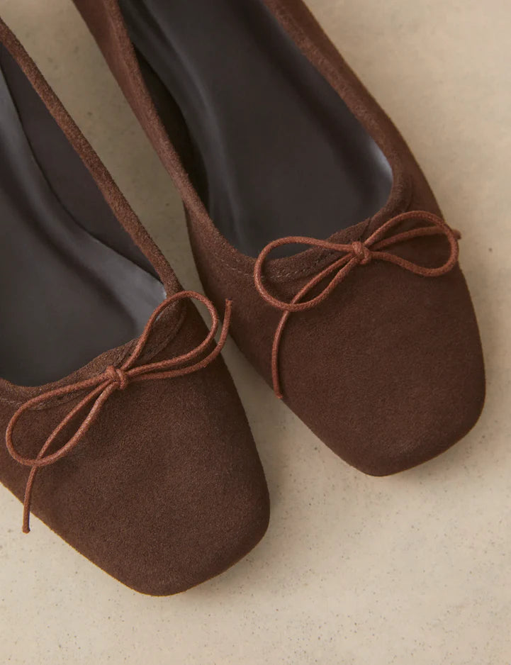 Rivecour 134 Ballarina Suede Marron Chocolat