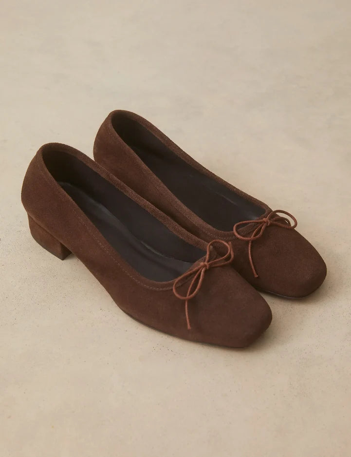 Rivecour 134 Ballarina Suede Marron Chocolat
