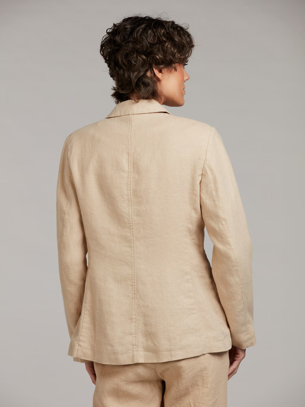 Stenströms Lara Hør Blazer Beige