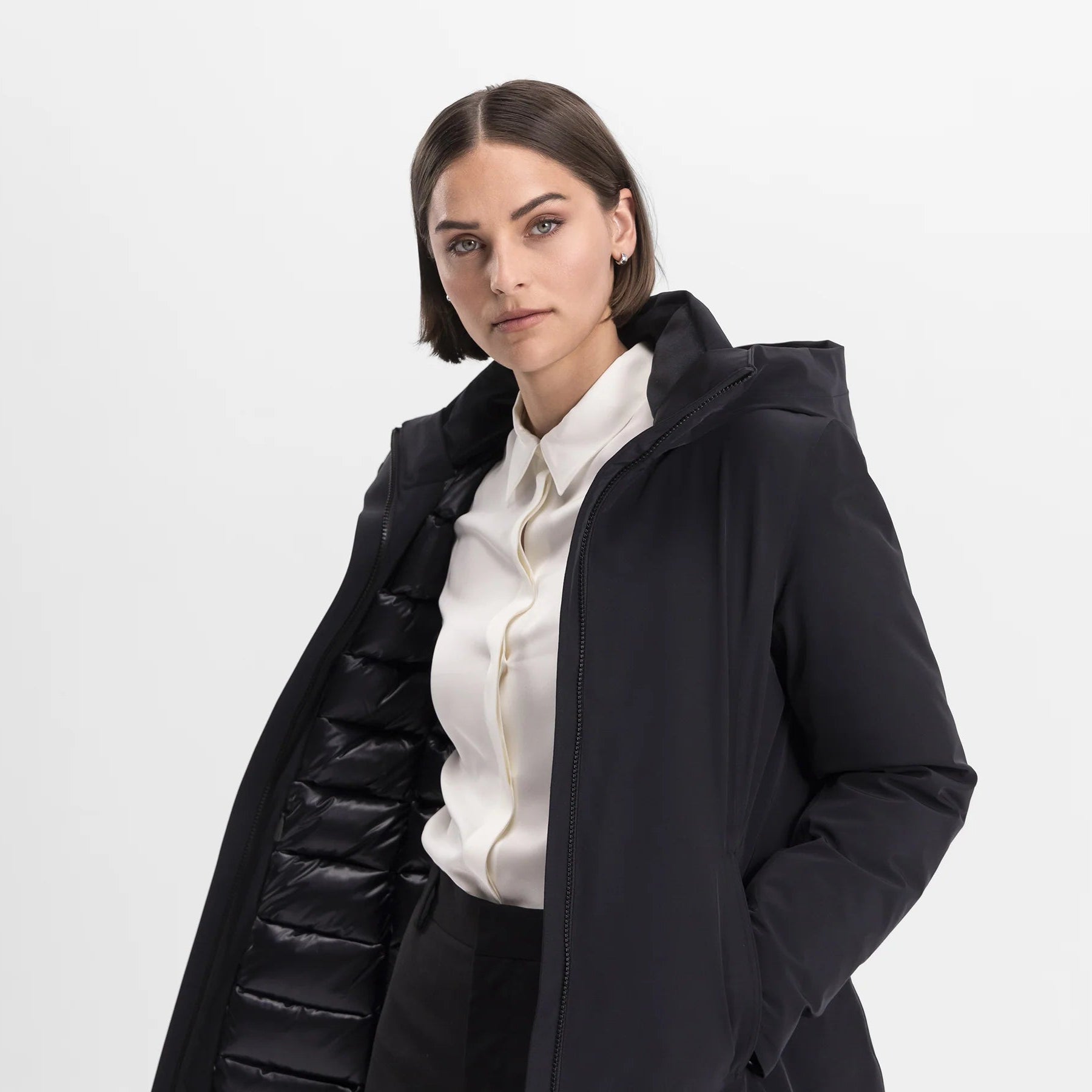 UBR White Heat Down Parka Black