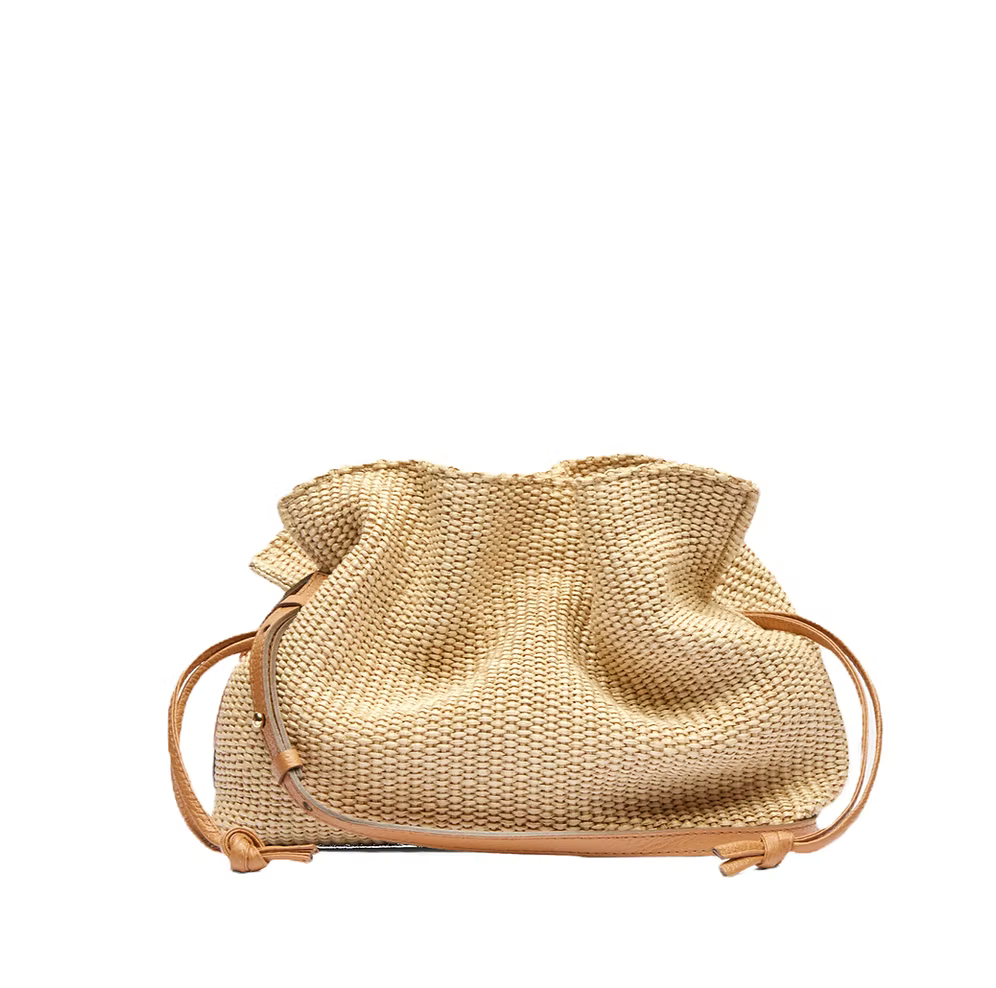 Infinito 2012 Camilla Raffia Buckettaske naturel Cognac