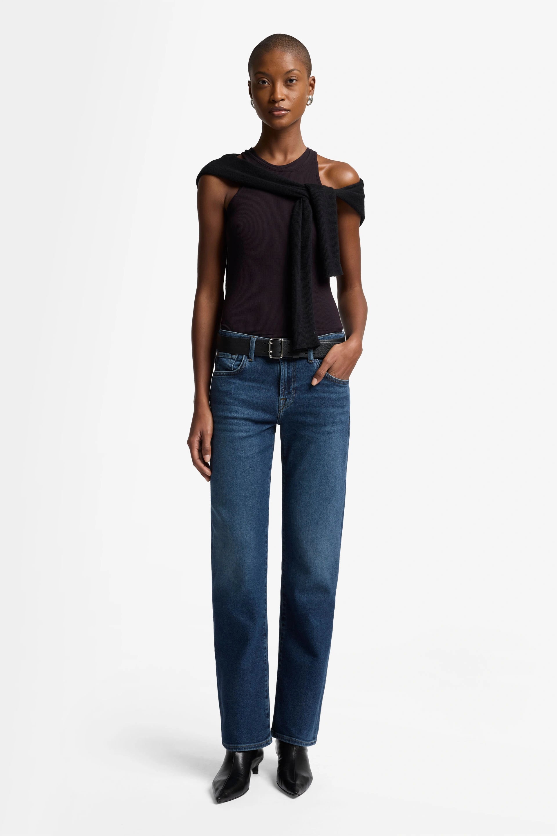 7 For All Mankind Calie Straight Jeans Cisco