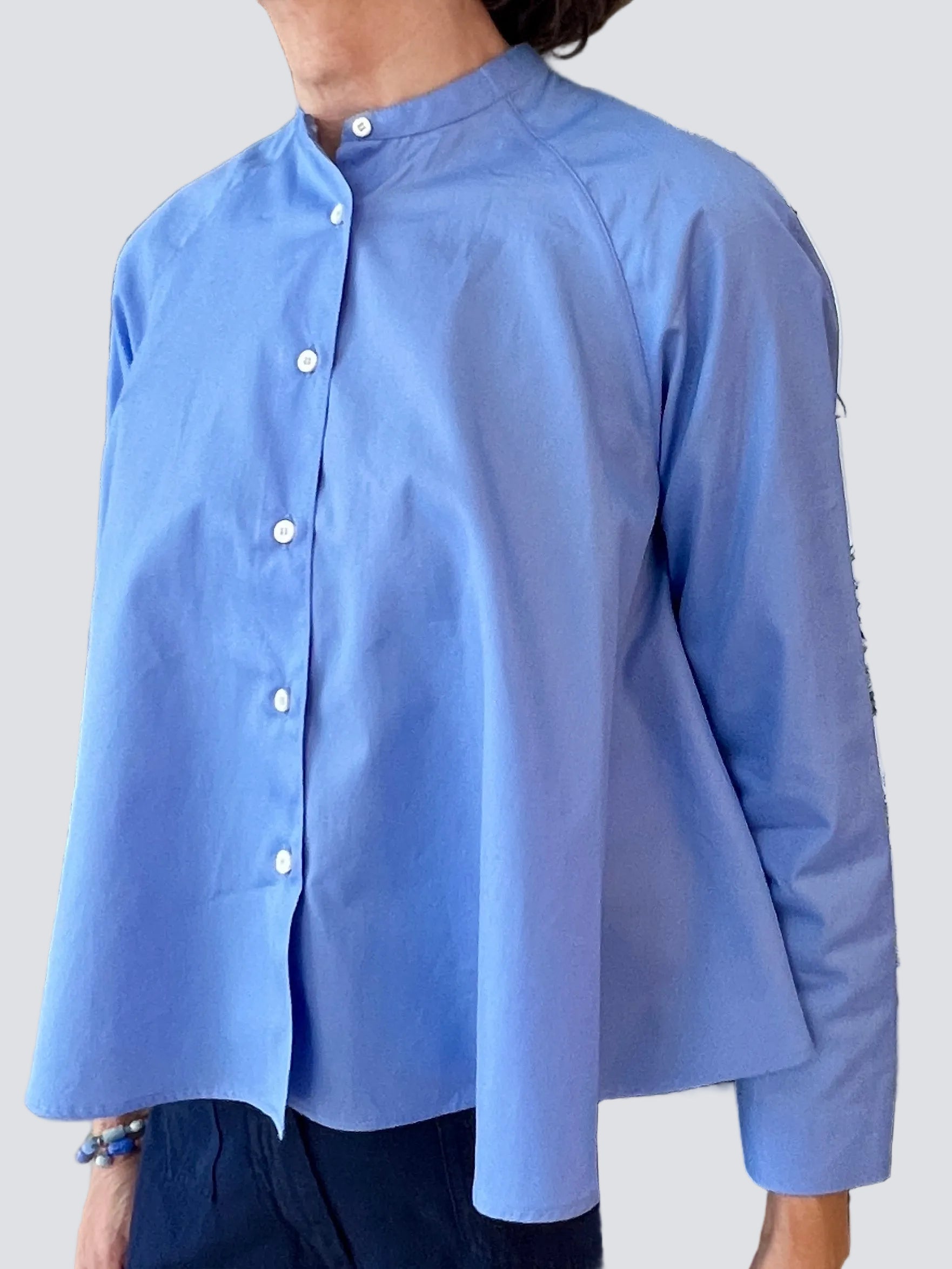 Aspesi Bomuldspoplin Skjorte Sky Blue