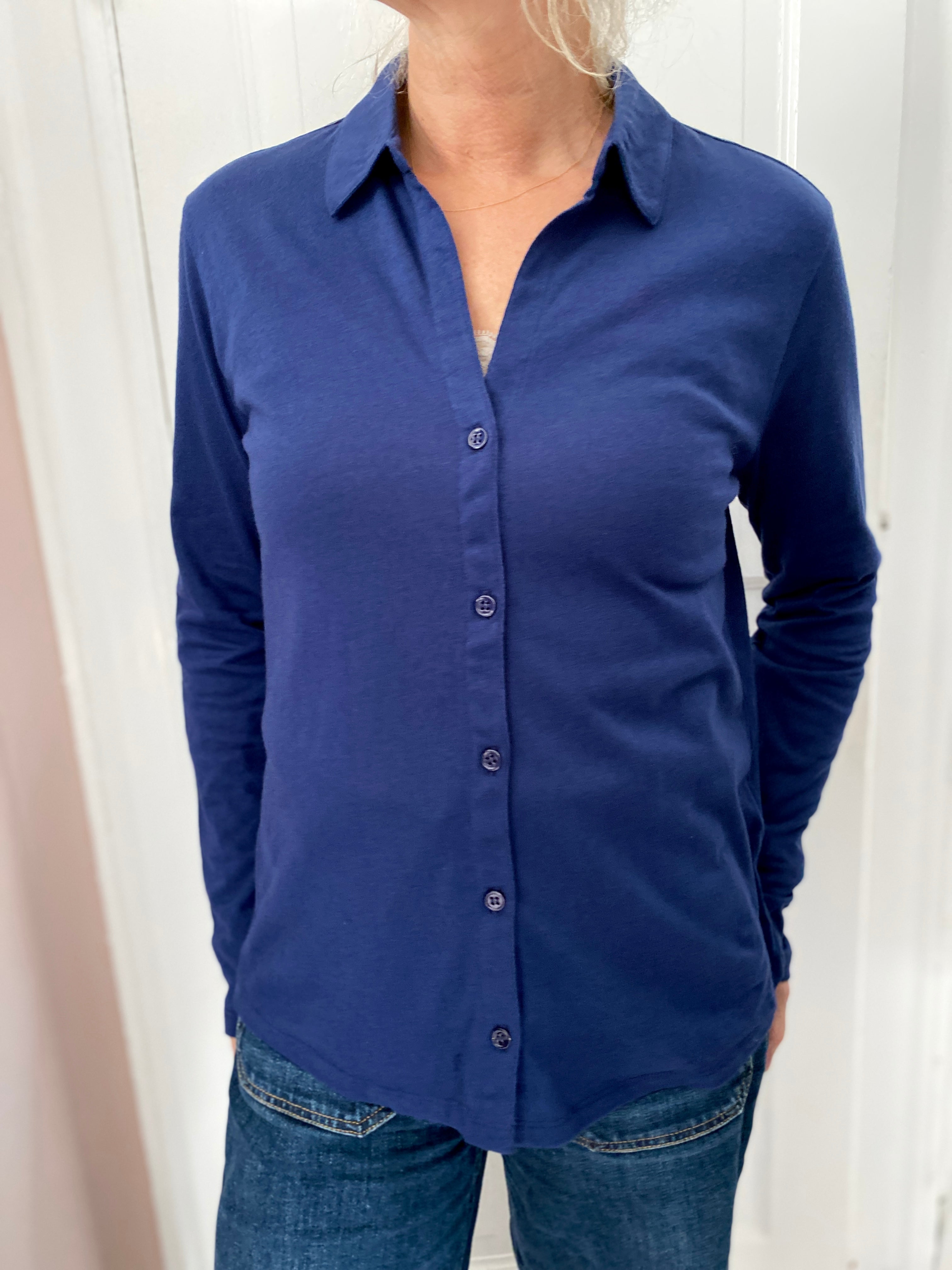Majestic Filatures Bomuld/Cashmere Skjorte