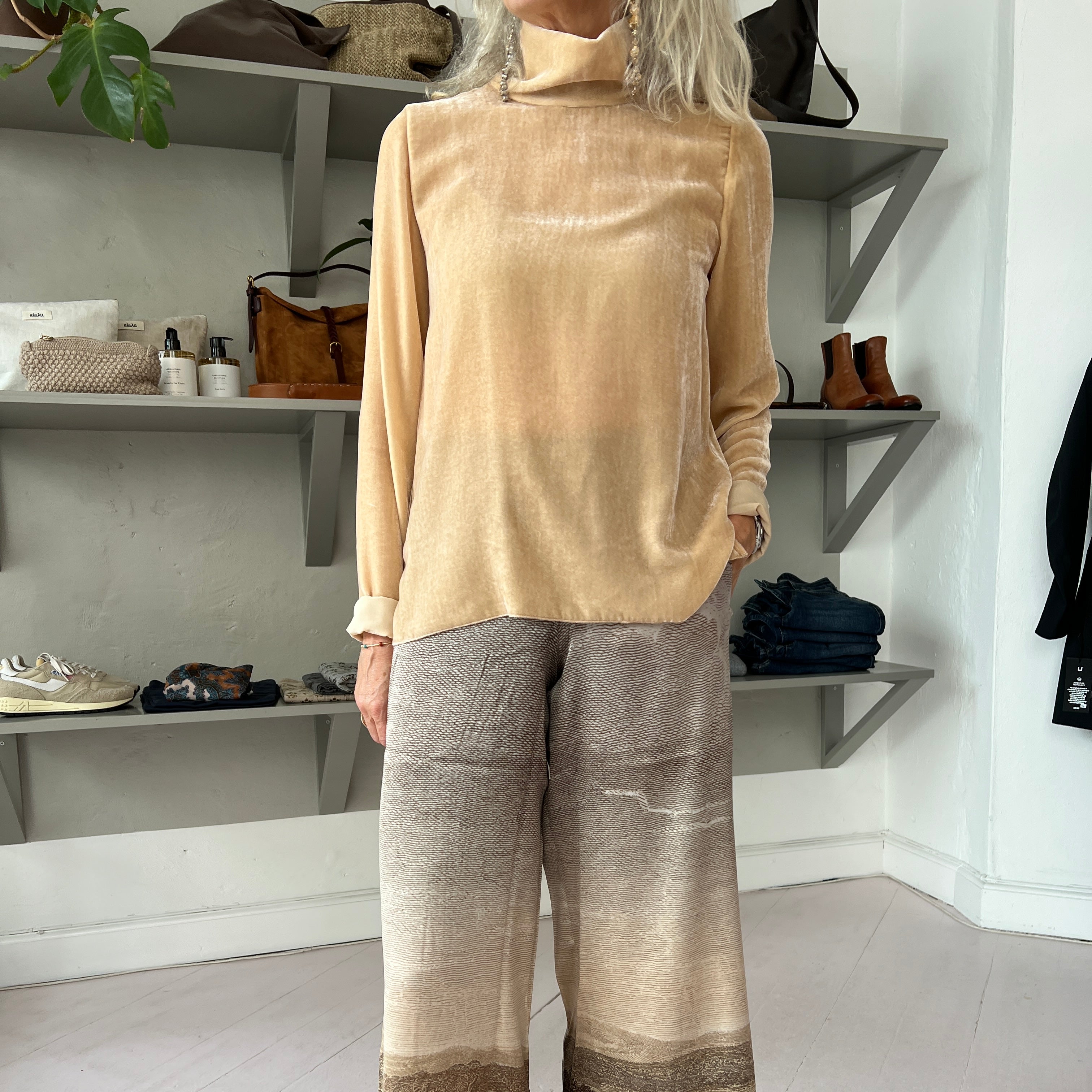 Forte Forte 14346 Velour Rullekrave Honey