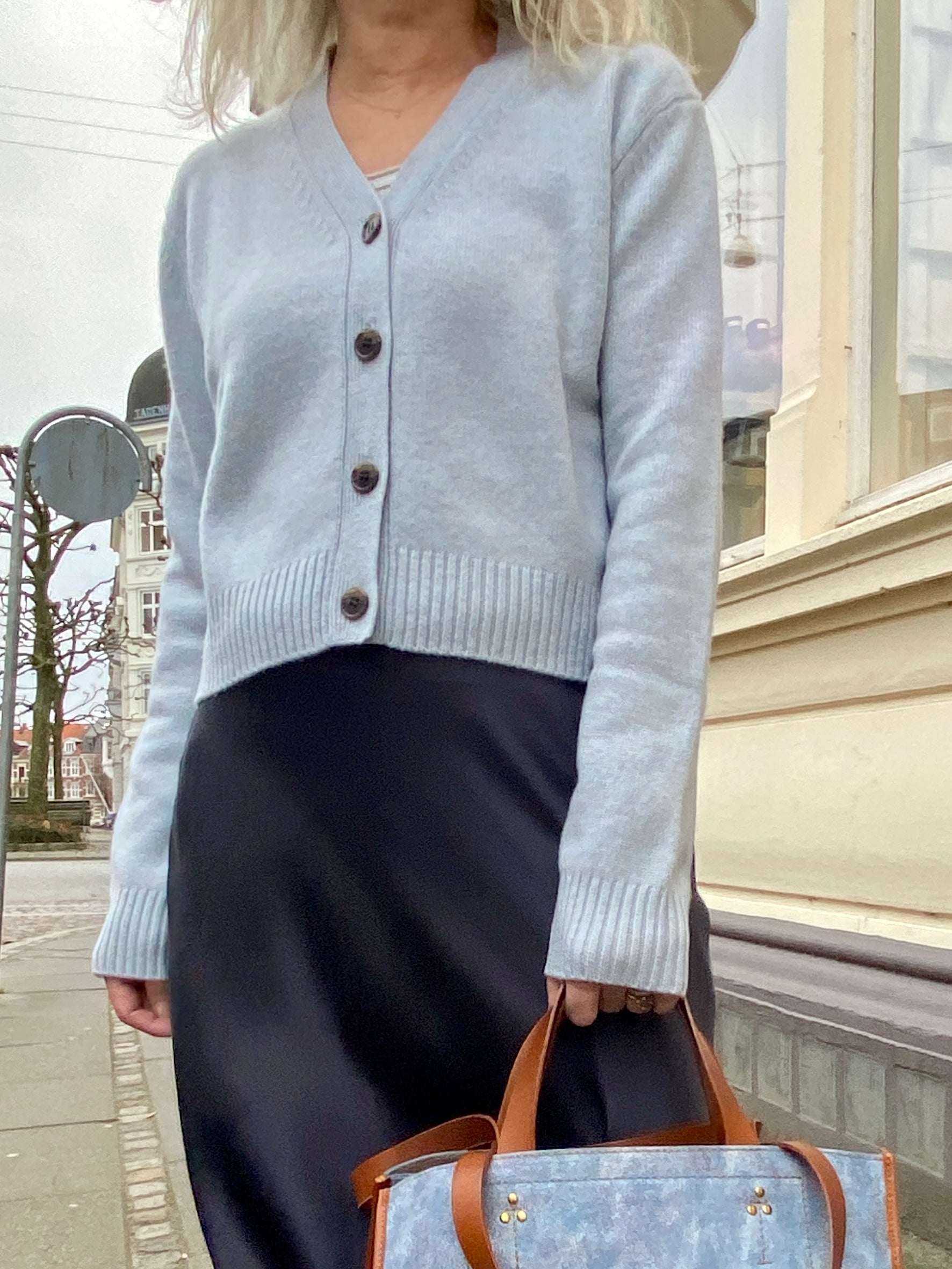 Lisa Yang Marion Cardigan Misty Blue