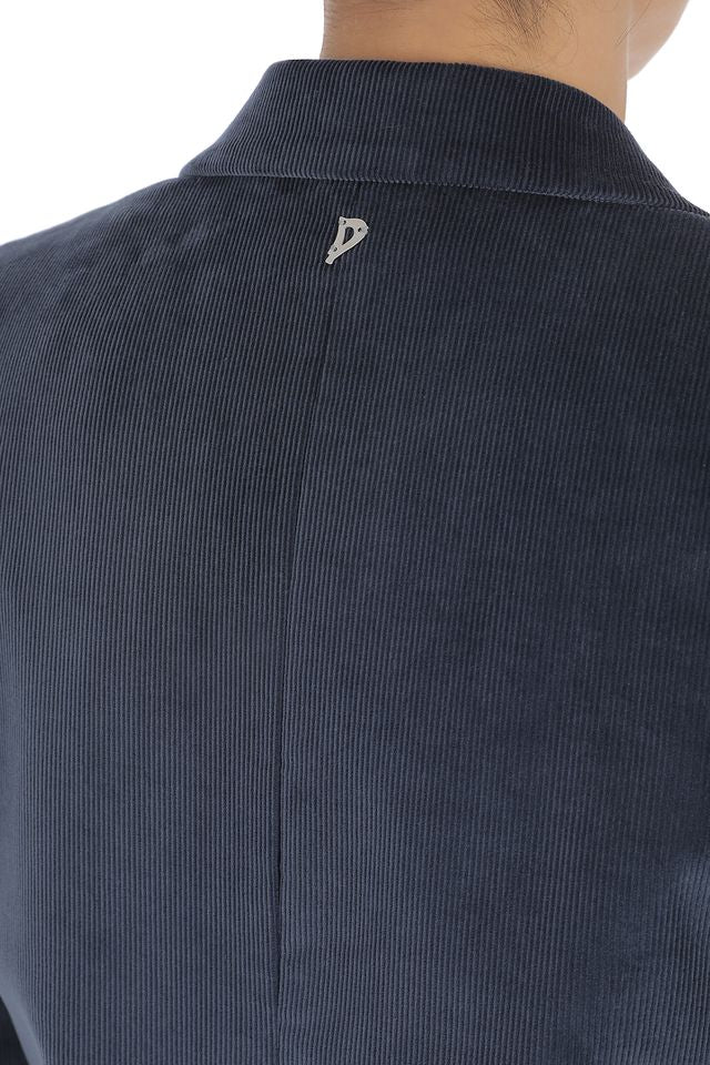 Dondup Blazer i Blåt Fløjl