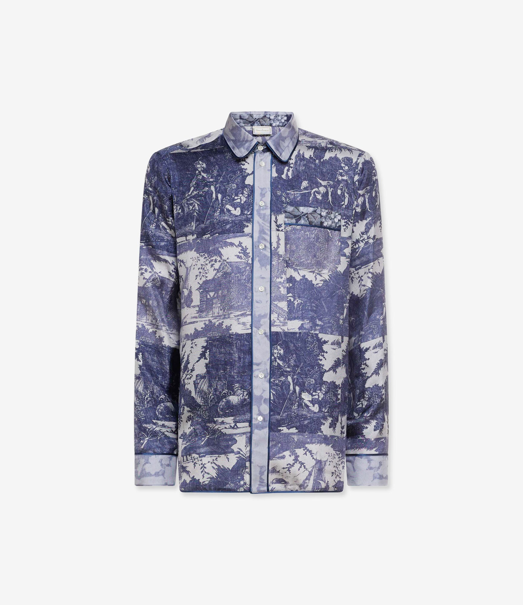 Pierre-Louis Mascia Aloe Silke Skjorte Indaco