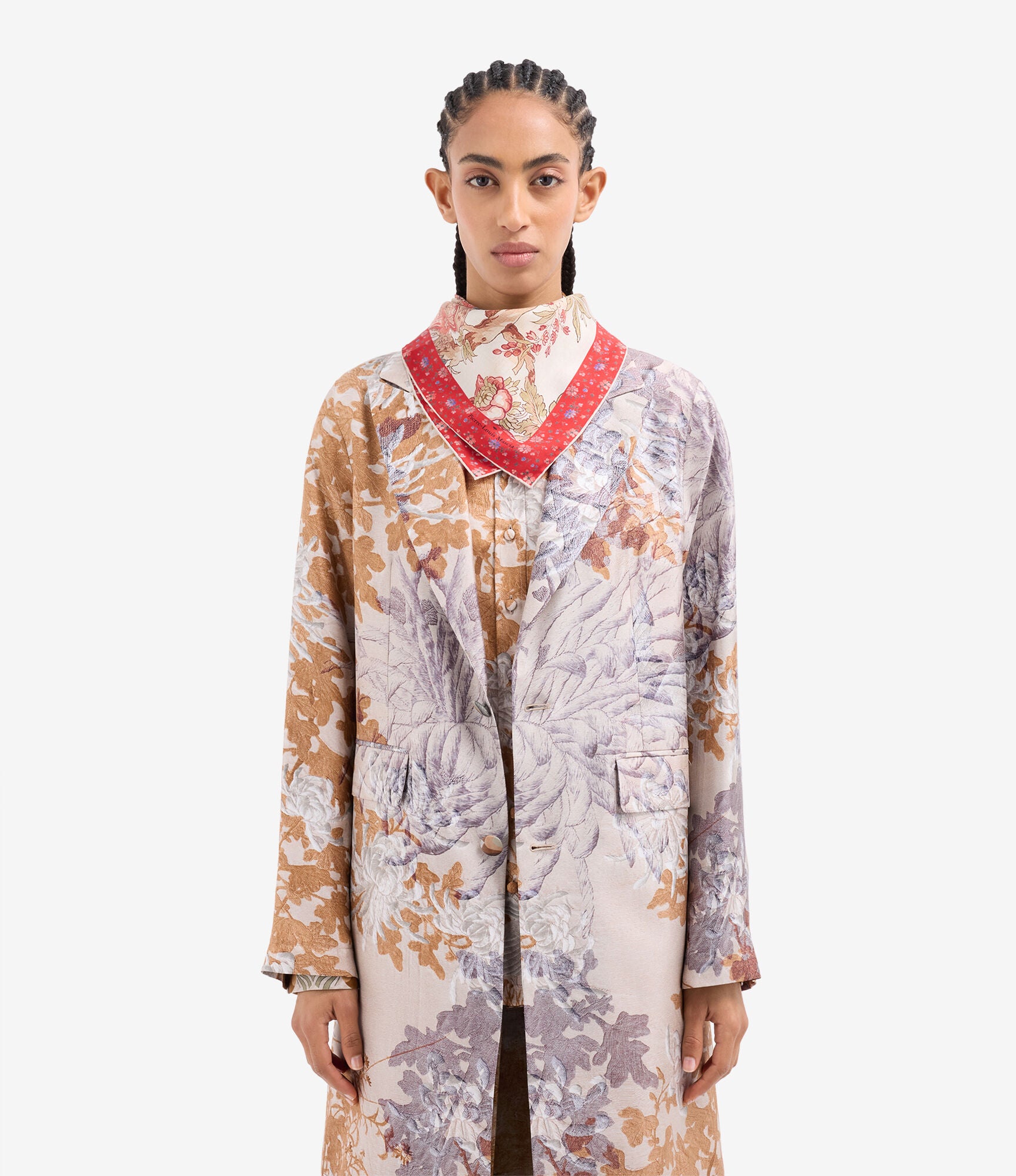 Pierre-Louis Mascia Aloeuw Bandana Silketørklæde Fiori D’Argilla