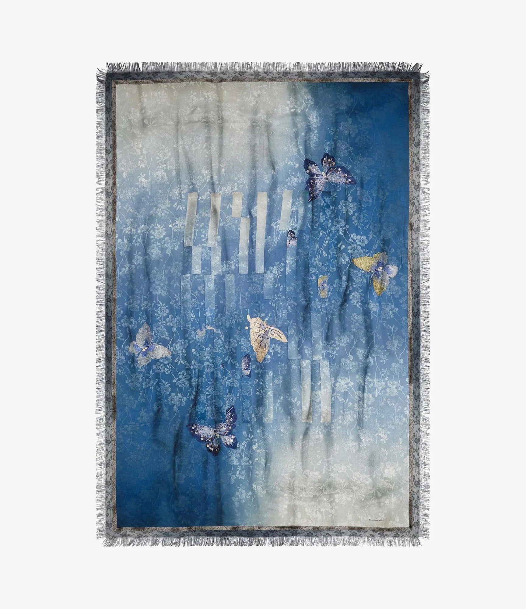 Pierre-Louis Mascia Aloeuw Sjal Silketørklæde Azzurro