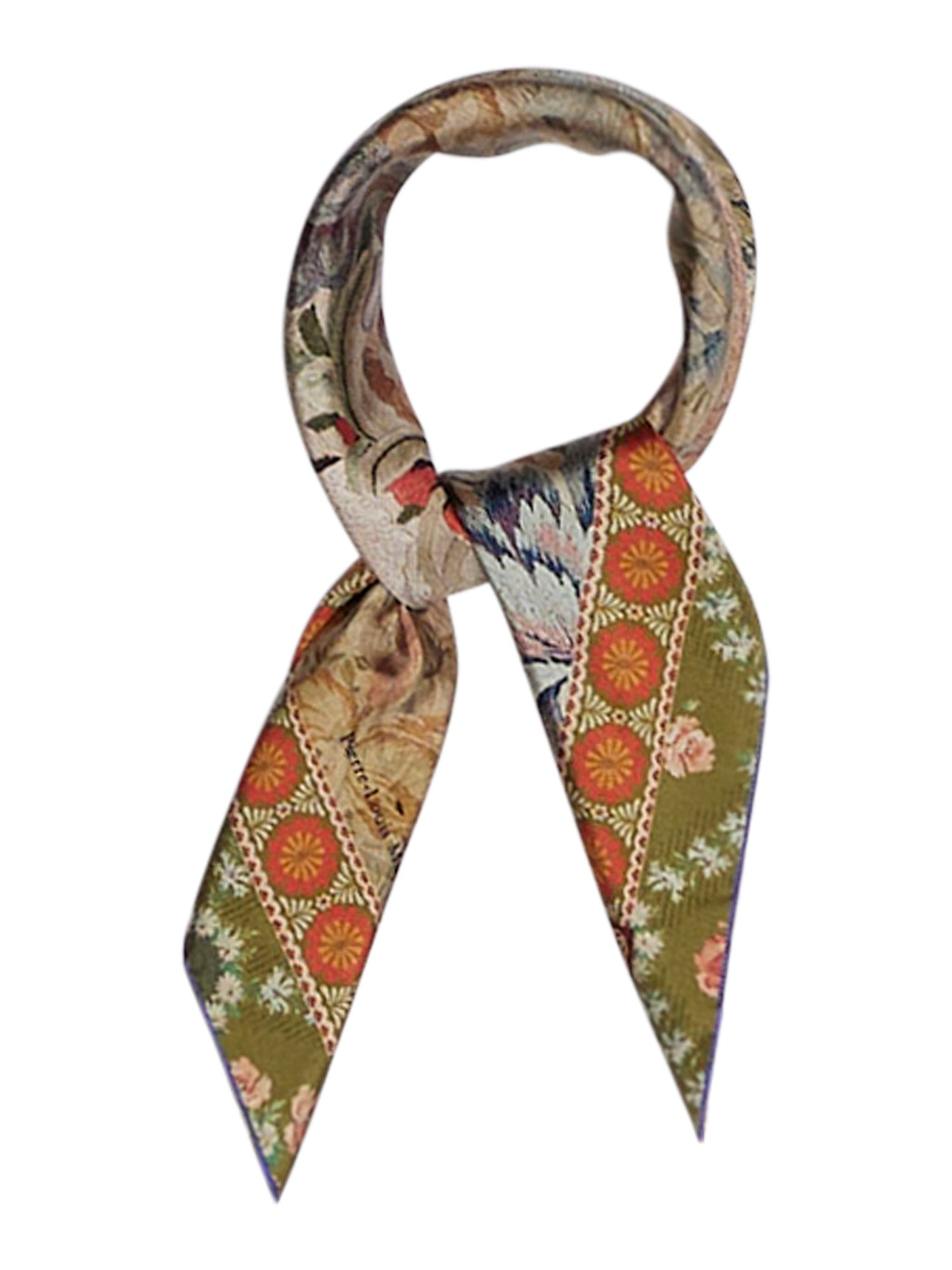 Pierre-Louis Mascia Aloeuw Bandana Silketørklæde Orange